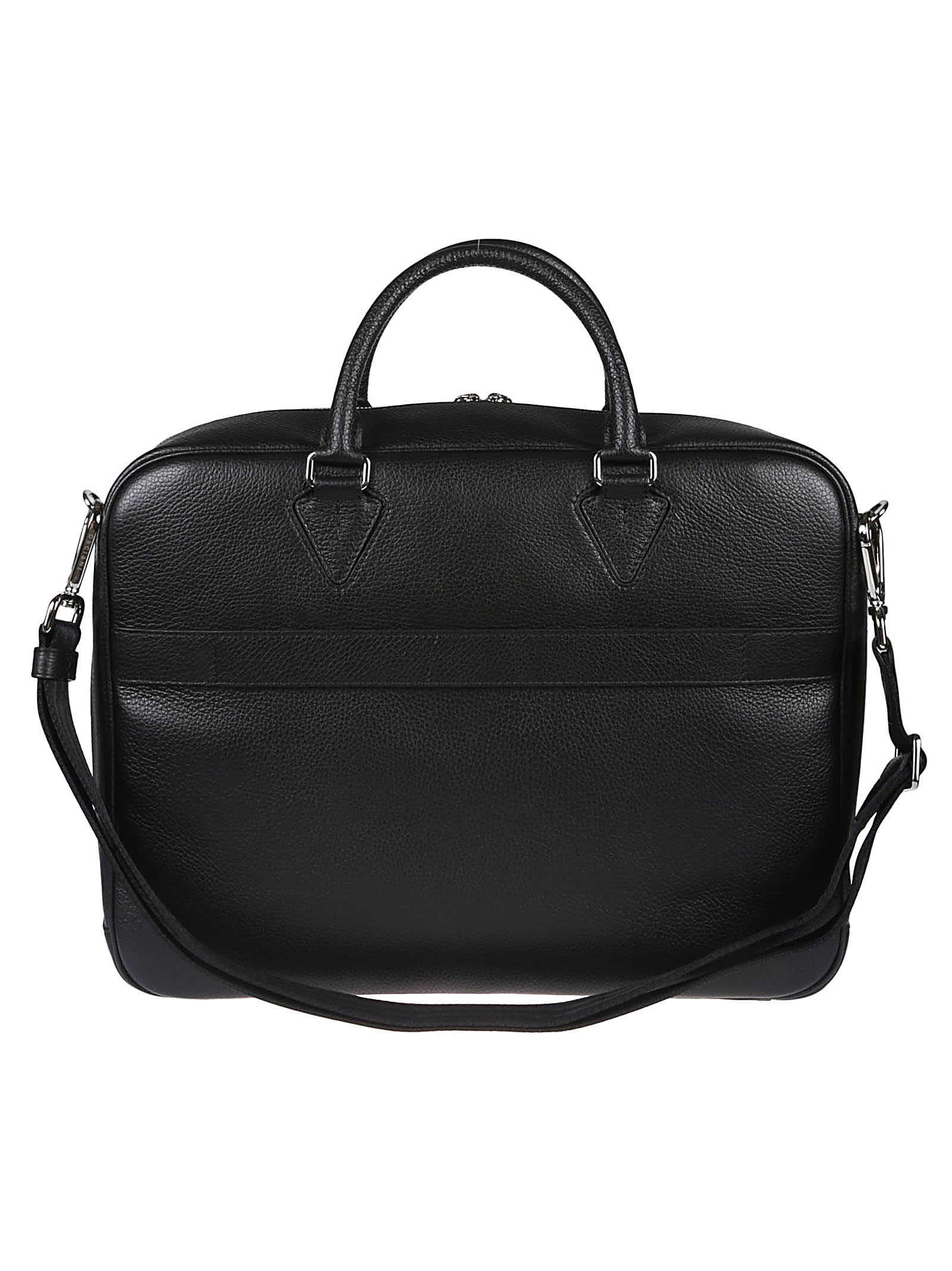Orciani Business Slim Bag In Nero