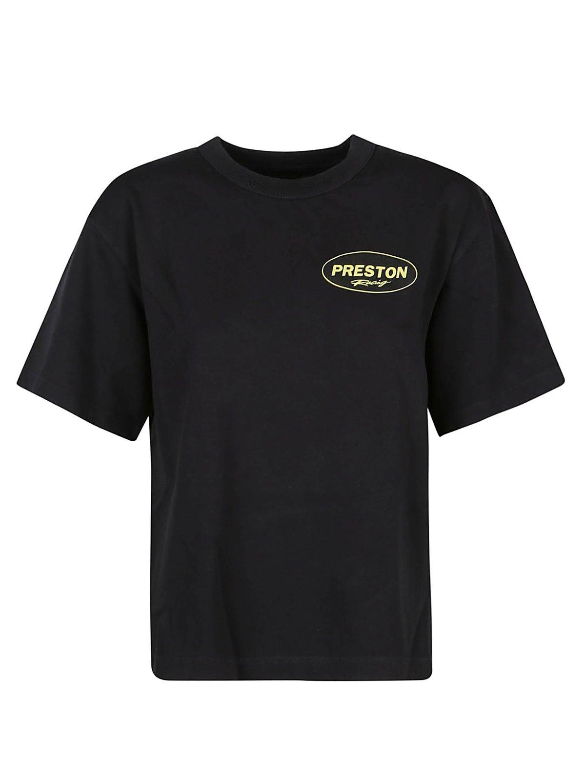 Shop Heron Preston Logo Printed Crewneck T-shirt In Black