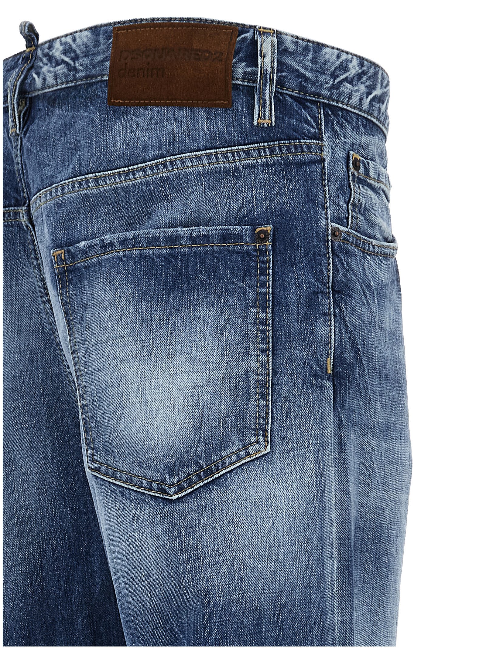 Shop Dsquared2 642 Jeans In Light Blue