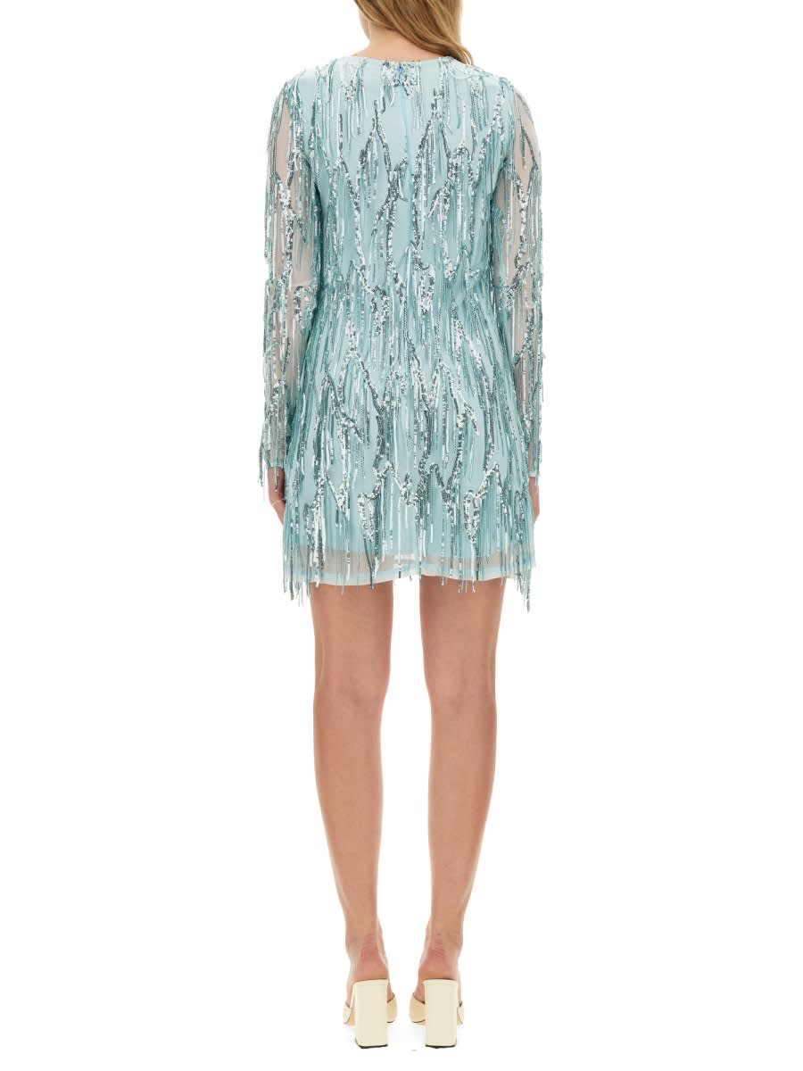 Shop Rotate Birger Christensen Mini Dress In Azure