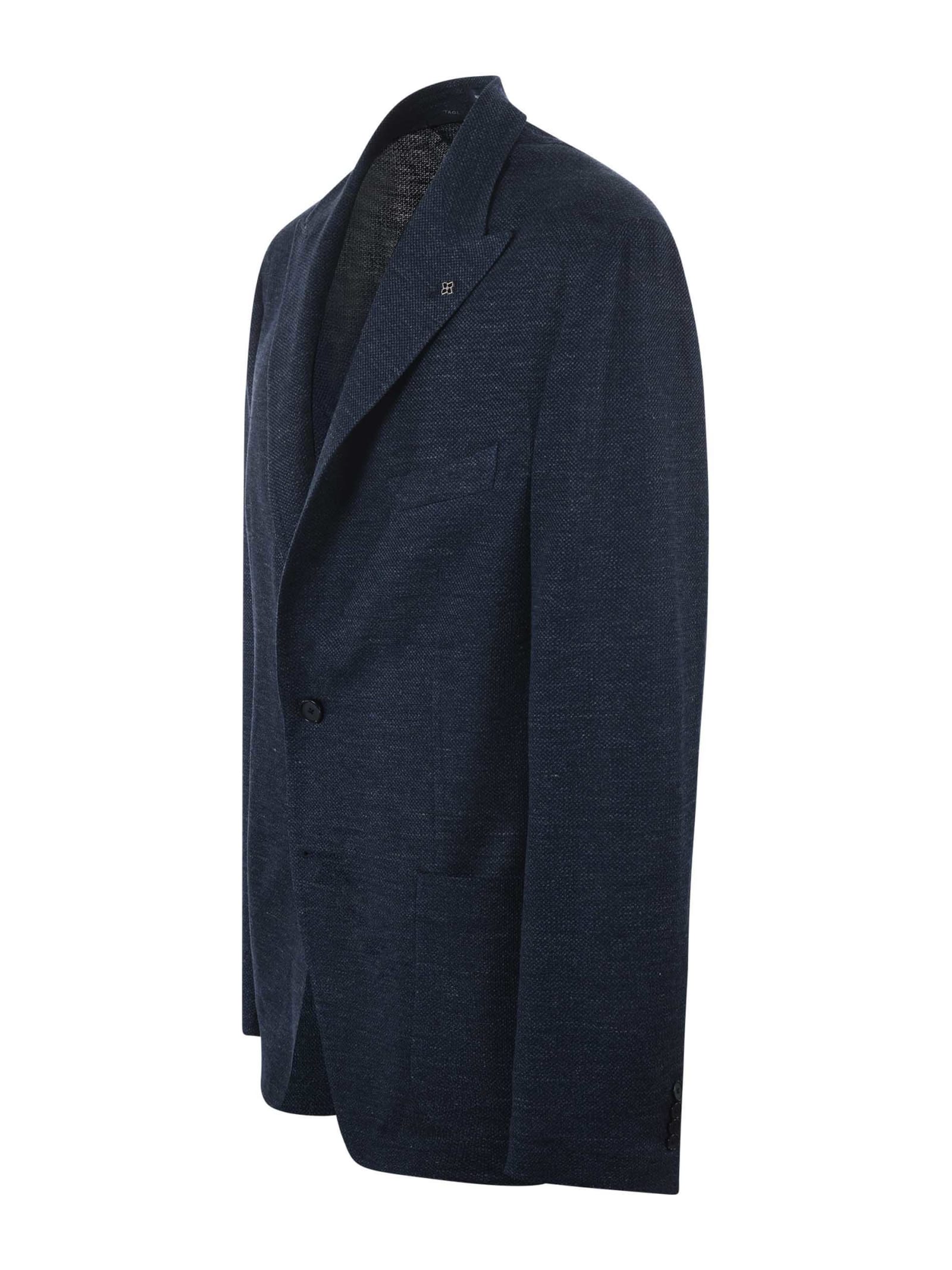 Shop Tagliatore Jacket In Blue