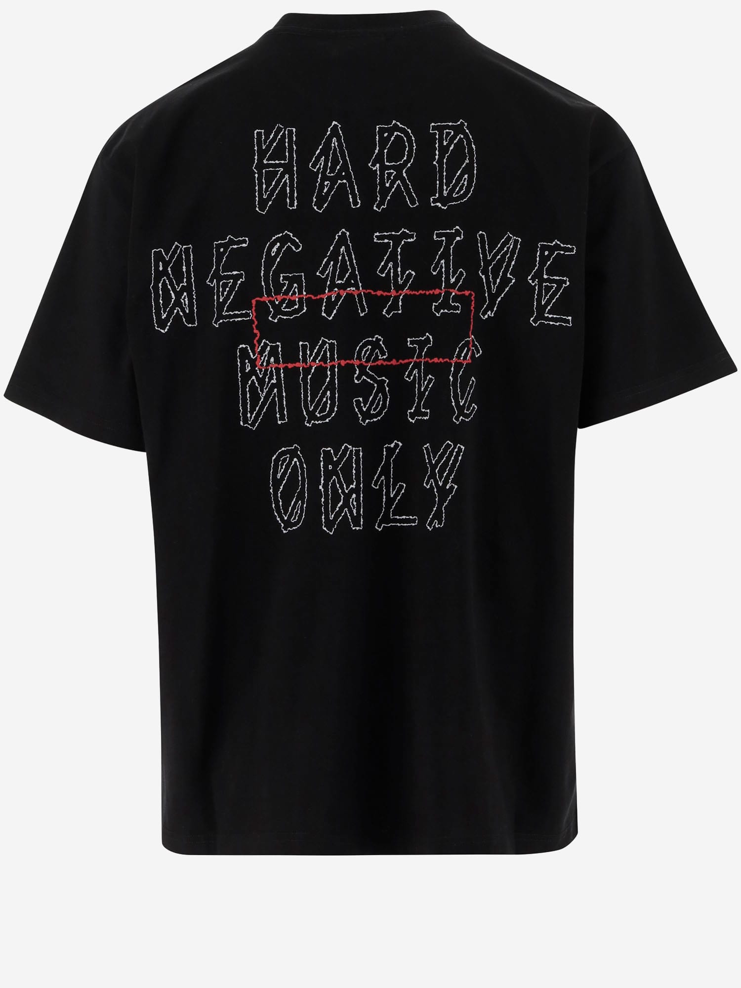 44 Label Group Cotton T-shirt With Print In Black