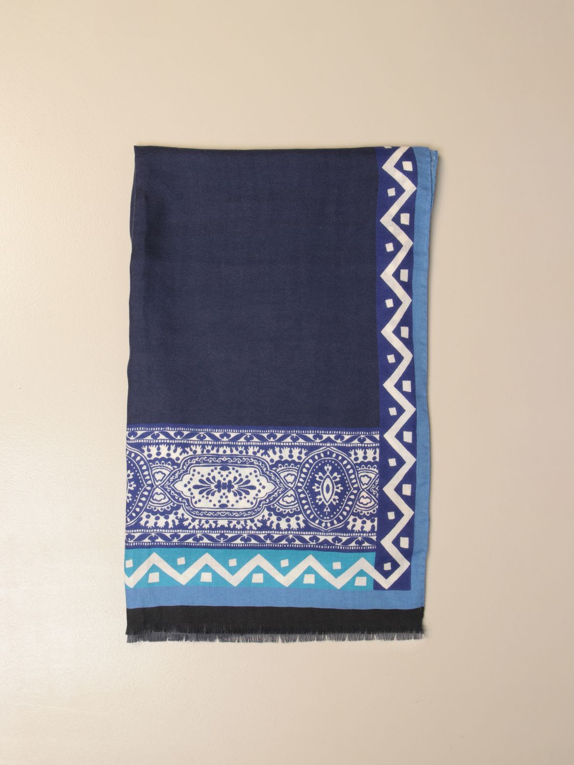 Etro Neck Scarf Etro Scarf In Silk And Cashmere With Ethnic Pattern