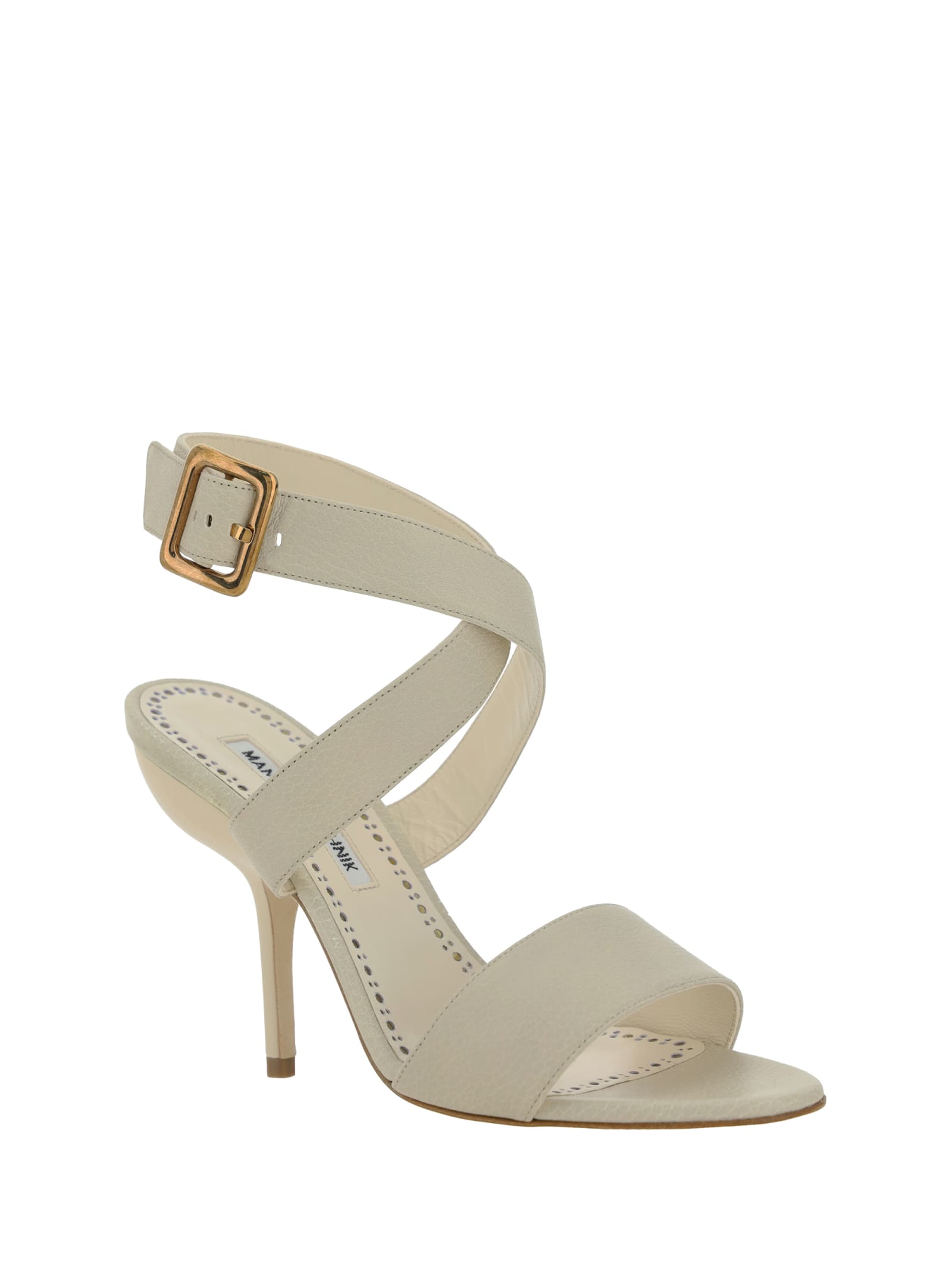 Shop Manolo Blahnik Sandals In Lcrm