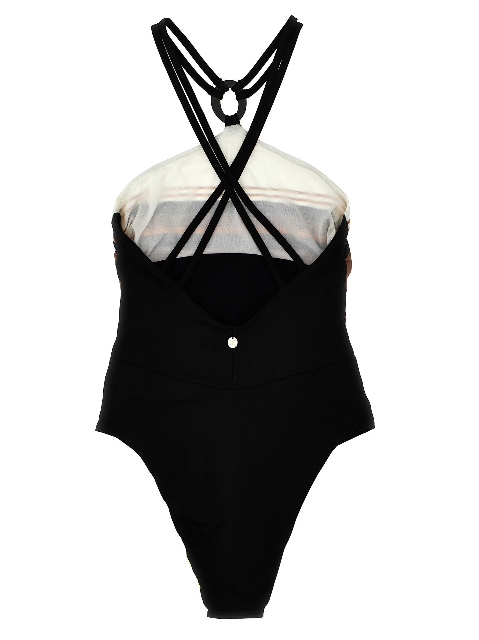 Shop Max Mara Cathy One-piece Swimsuit In Multicolor