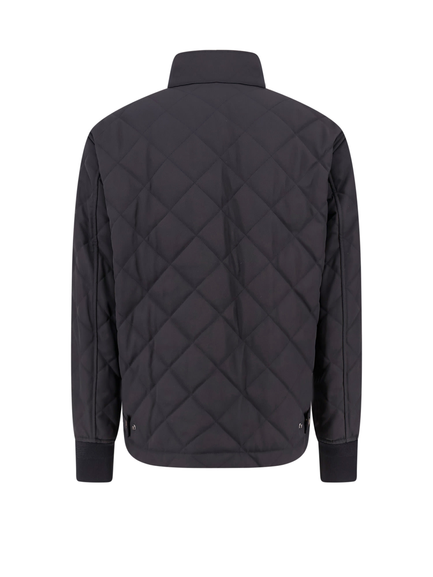 Shop Burberry Jacket In Black