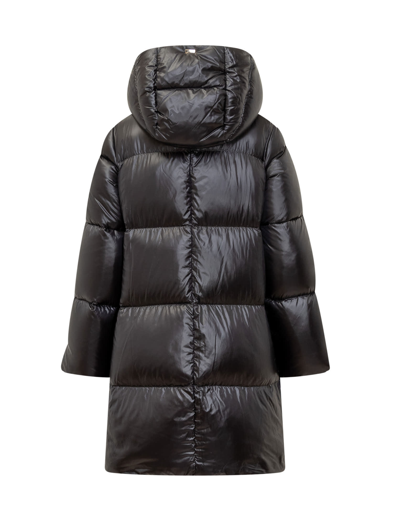 Shop Herno A-shape Down Jacket In Nero