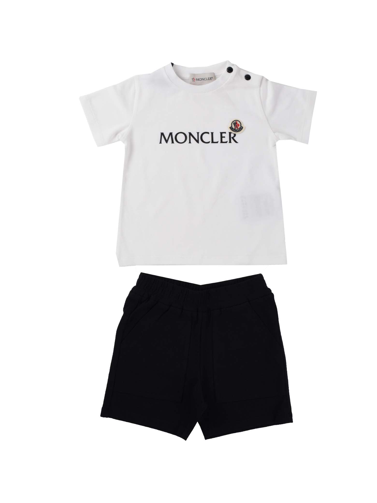 Moncler Set Half-sleeve Jersey With Logo
