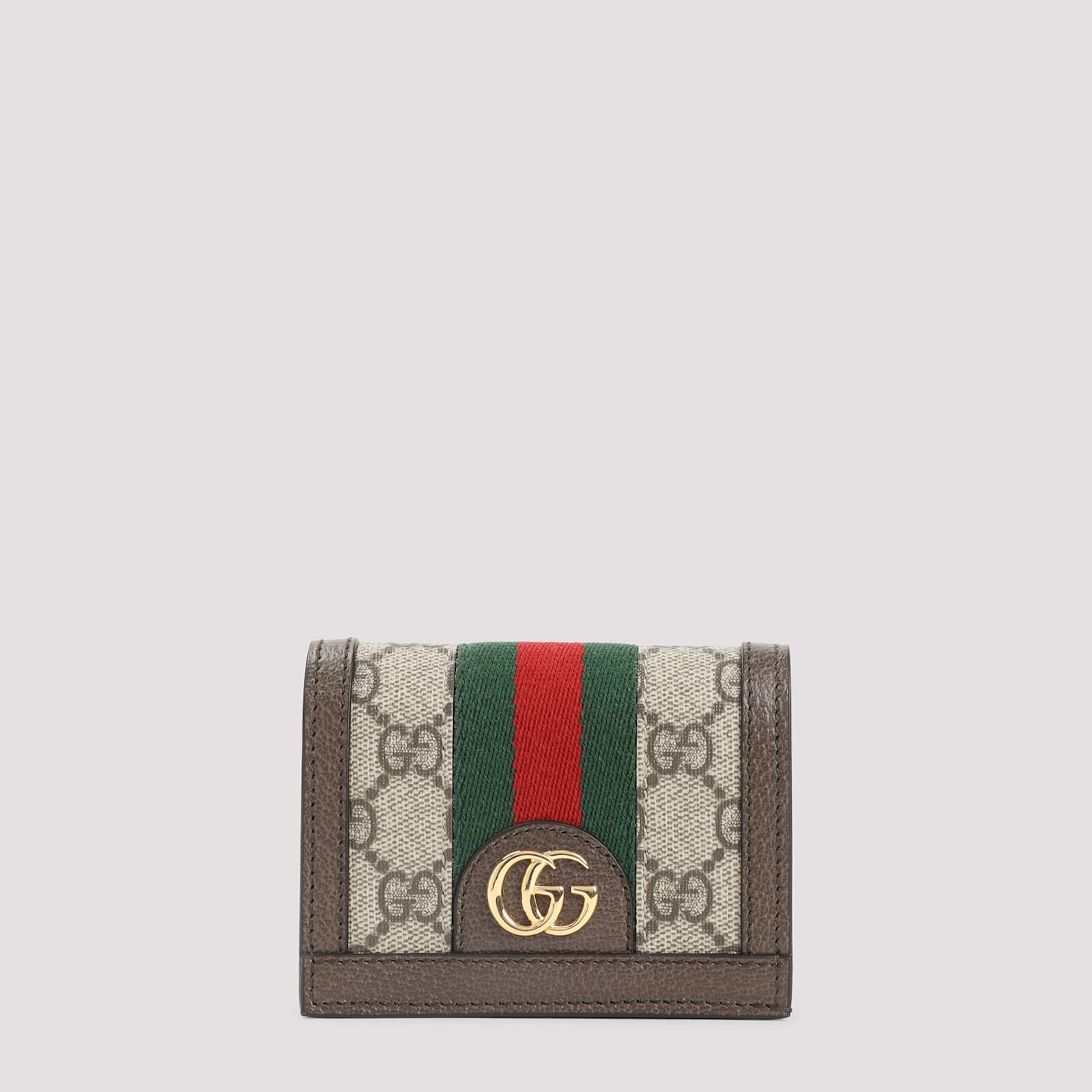 Gucci Gg Leather Wallet Ophidia In Multi