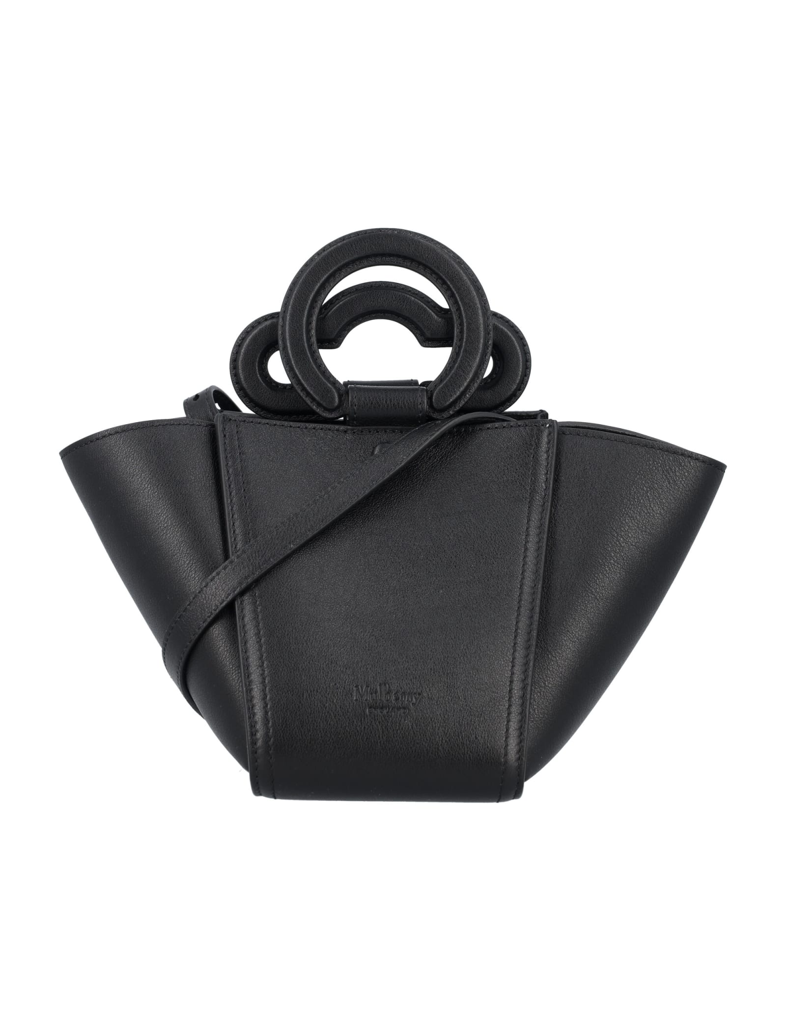 Shop Mulberry Mini Riders Top Handle In Black