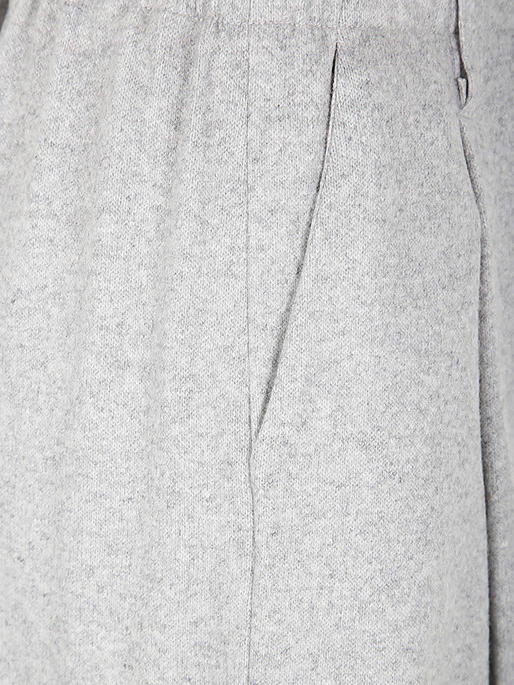 Shop Liviana Conti Elastic Waist Trousers In Light Grey