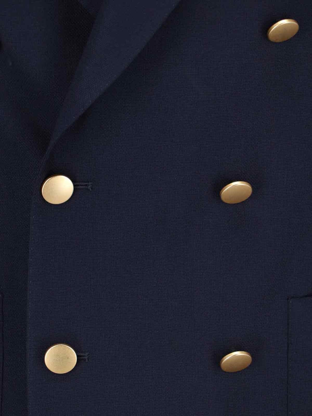 Shop Tagliatore Double-breasted Blazer In Blue