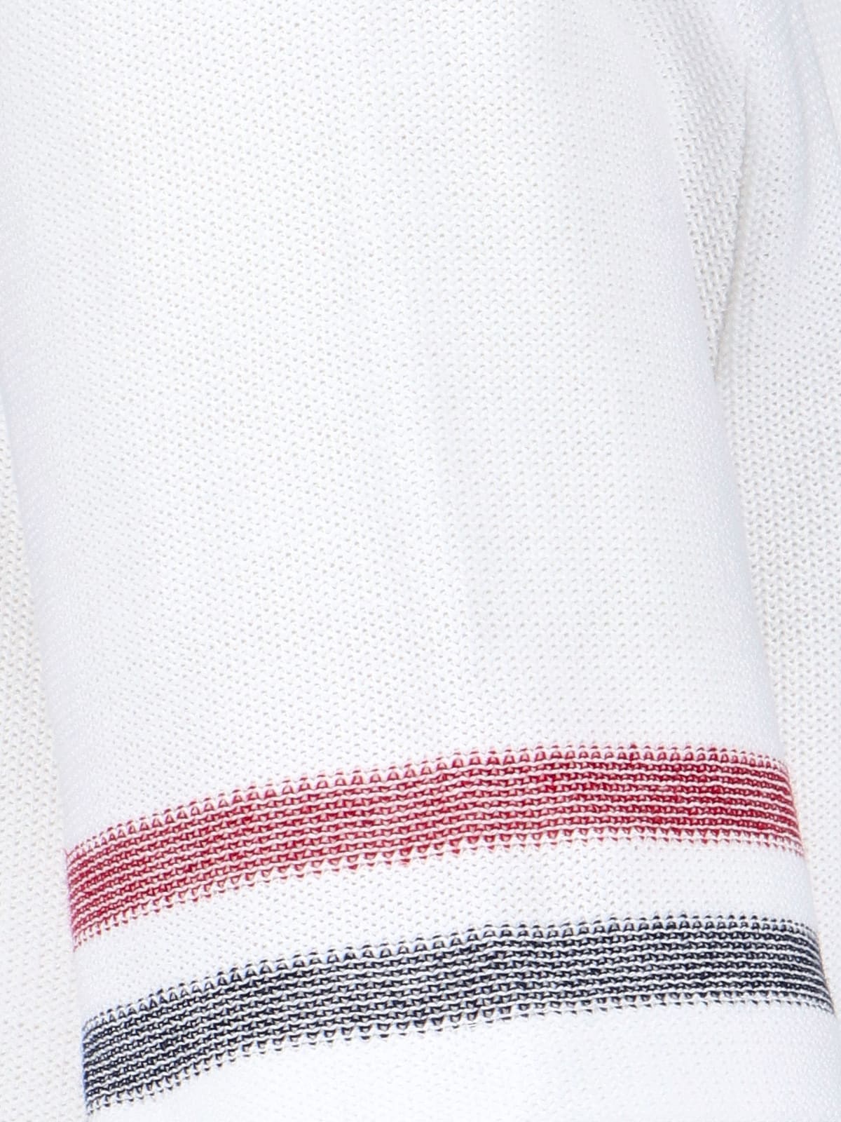 Shop Thom Browne Sleeve Detail T-shirt In White