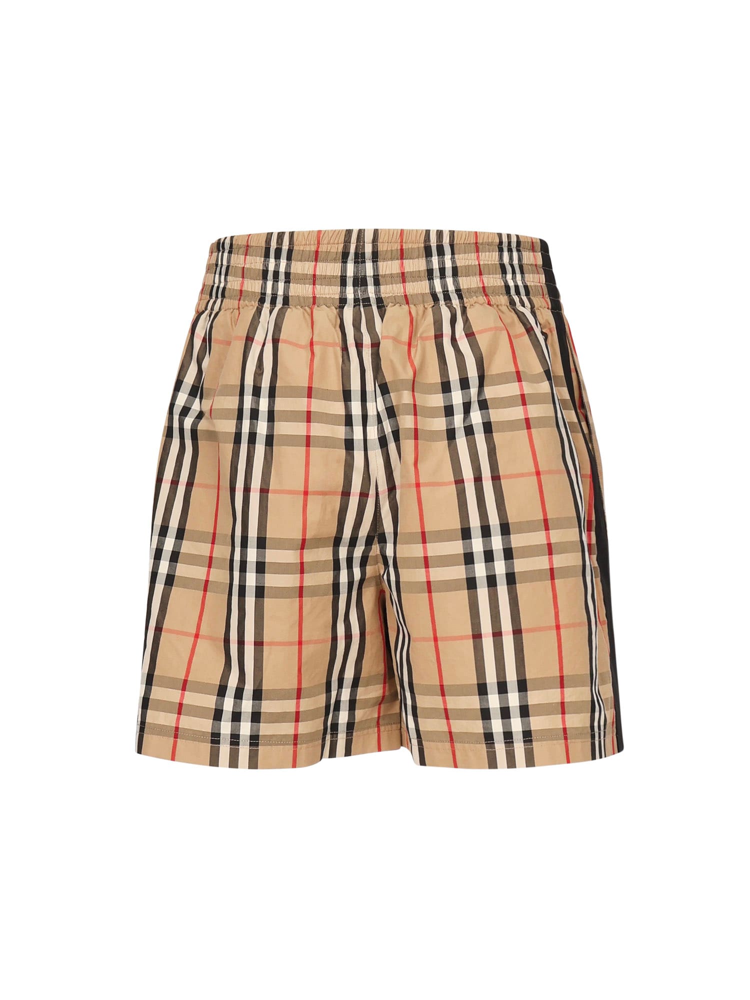 Burberry Check Shorts In Multi