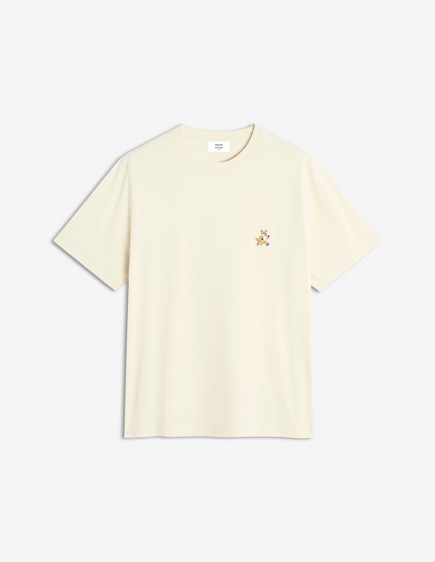 Maison Kitsuné Speedy Fox Patch Comfort Tee-shirt In Neutral