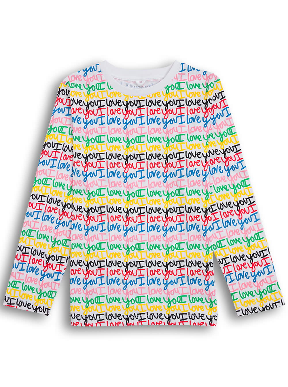 Stella McCartney Kids Love You Long-sleeved Cotton T-shirt
