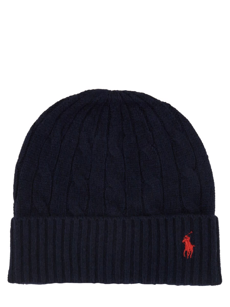 Polo Ralph Lauren Braided Wool And Cashmere Beanie In Multi