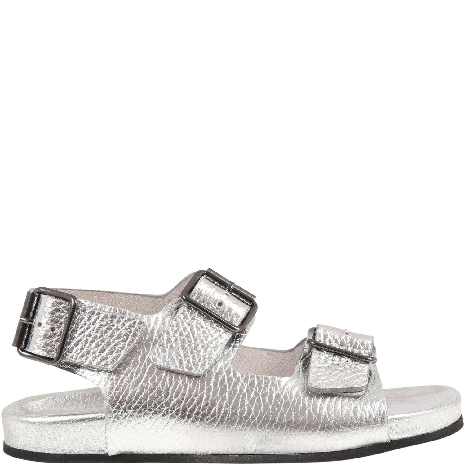 Gallucci Silver Sandals For Girl