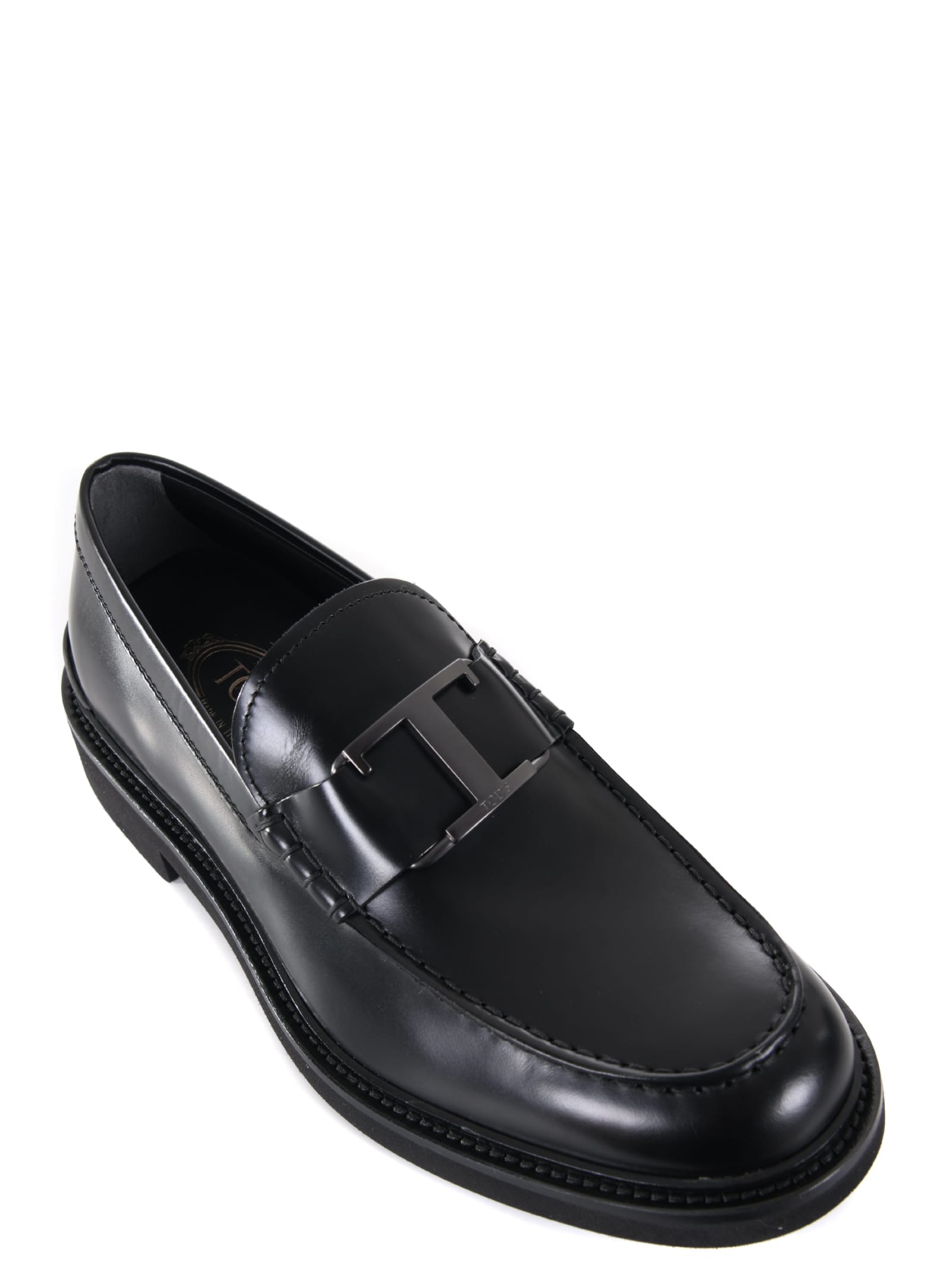 Shop Tod's Tods Loafers In Black