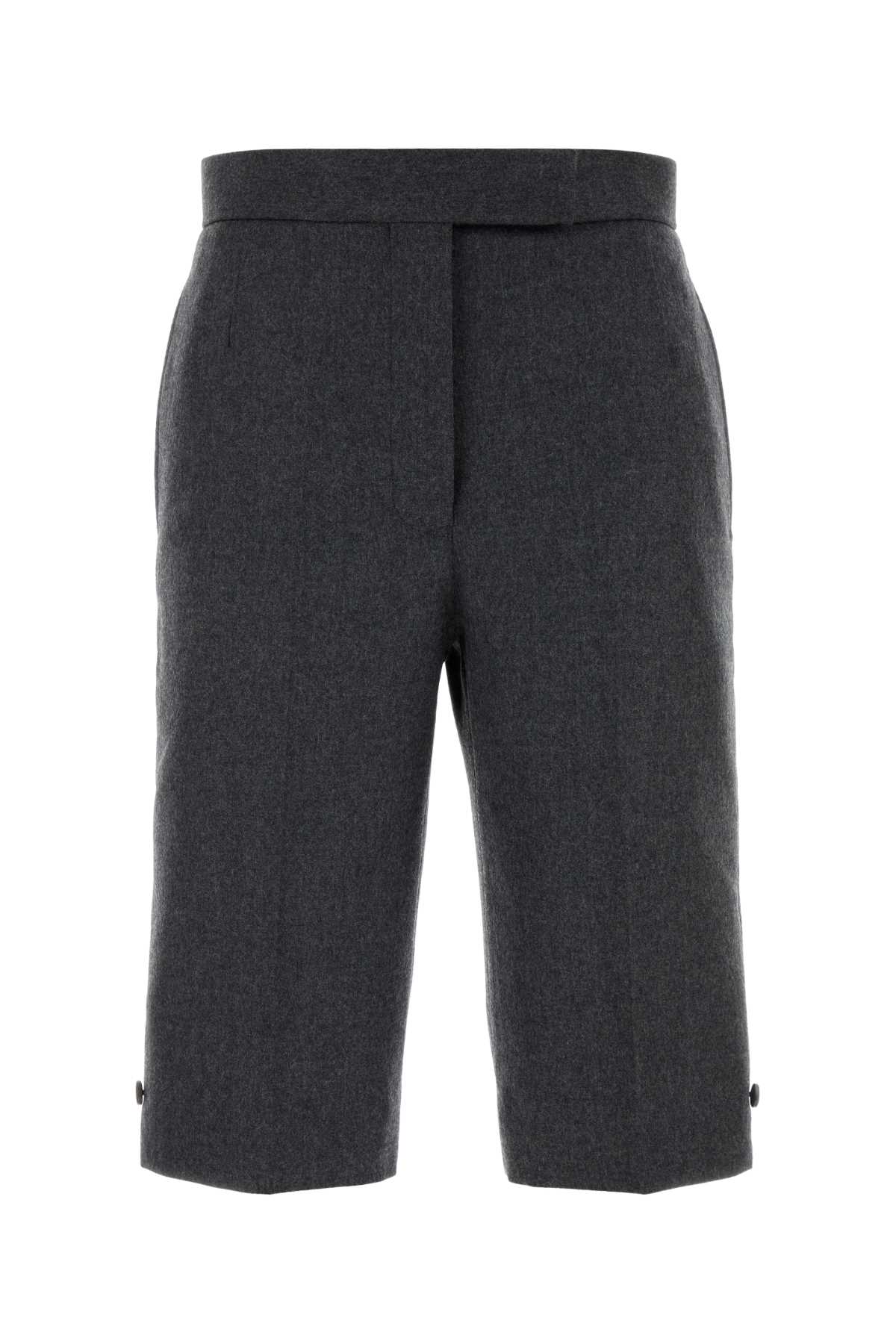 Thom Browne Graphite Wool Bermuda Shorts