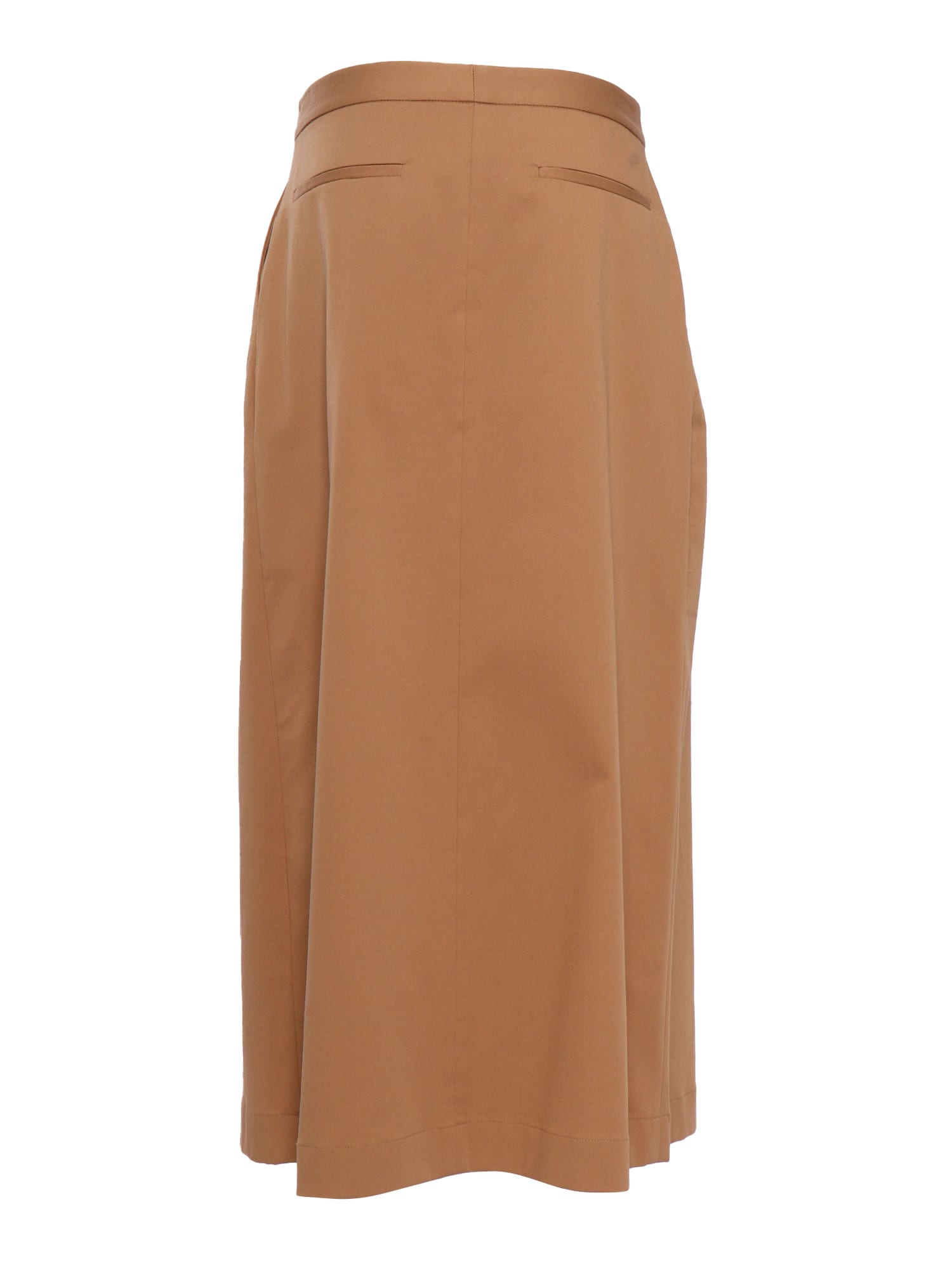 Shop Fabiana Filippi Camel Colored Midi Skirt