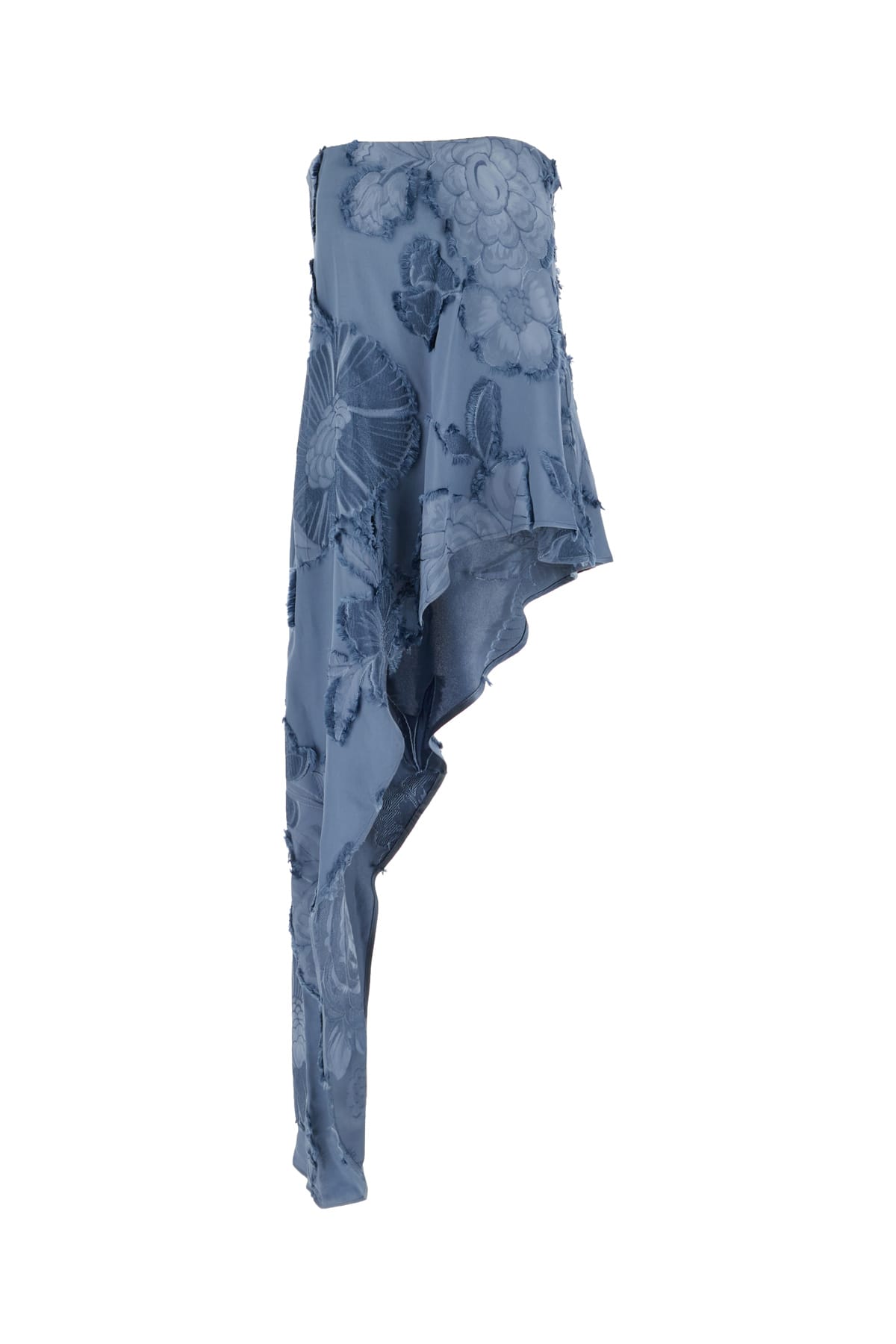 Etro Embroidered Viscose Top In Blu