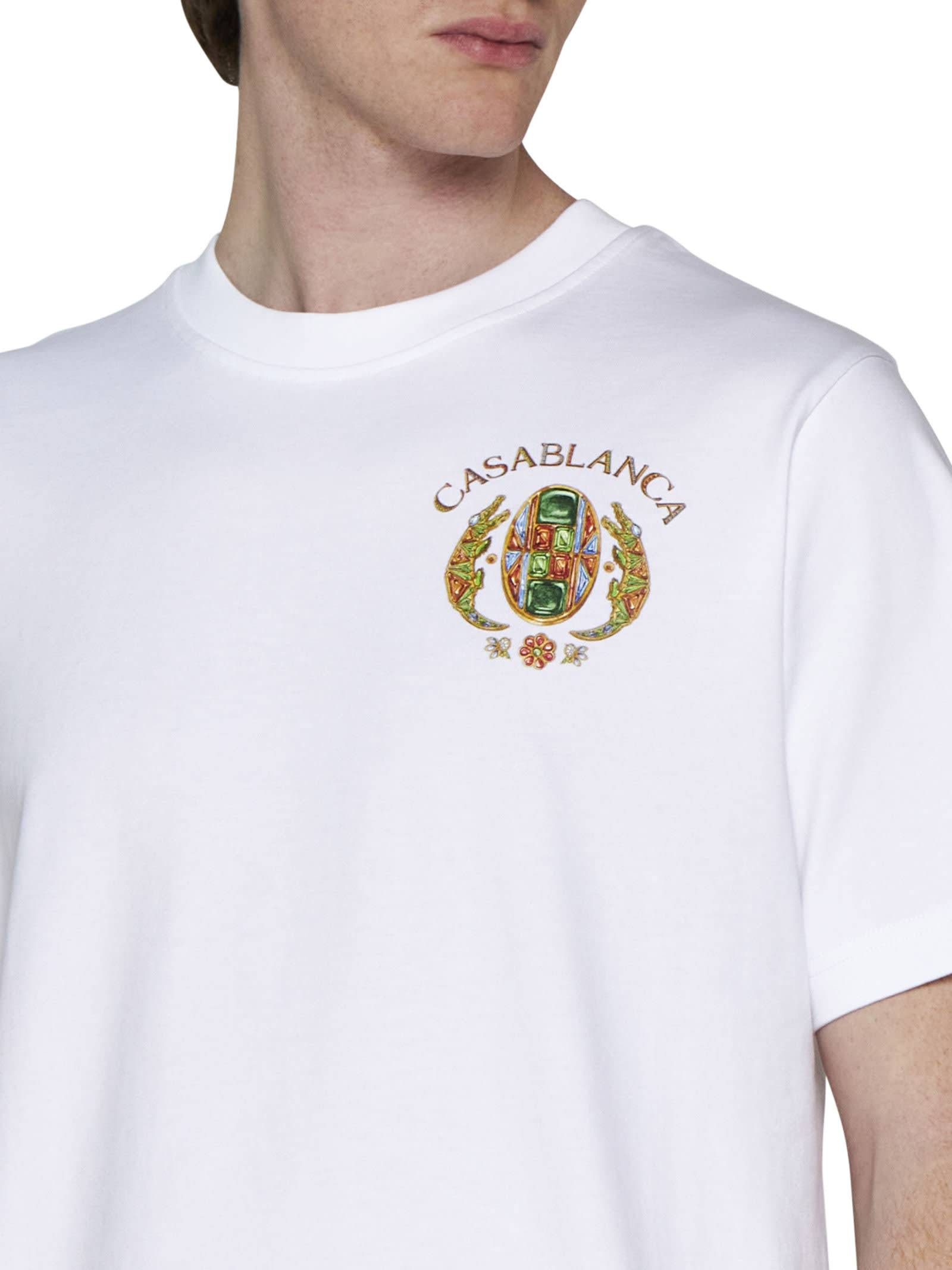 Shop Casablanca T-shirt In Joyaux Dafrique Tennis Club