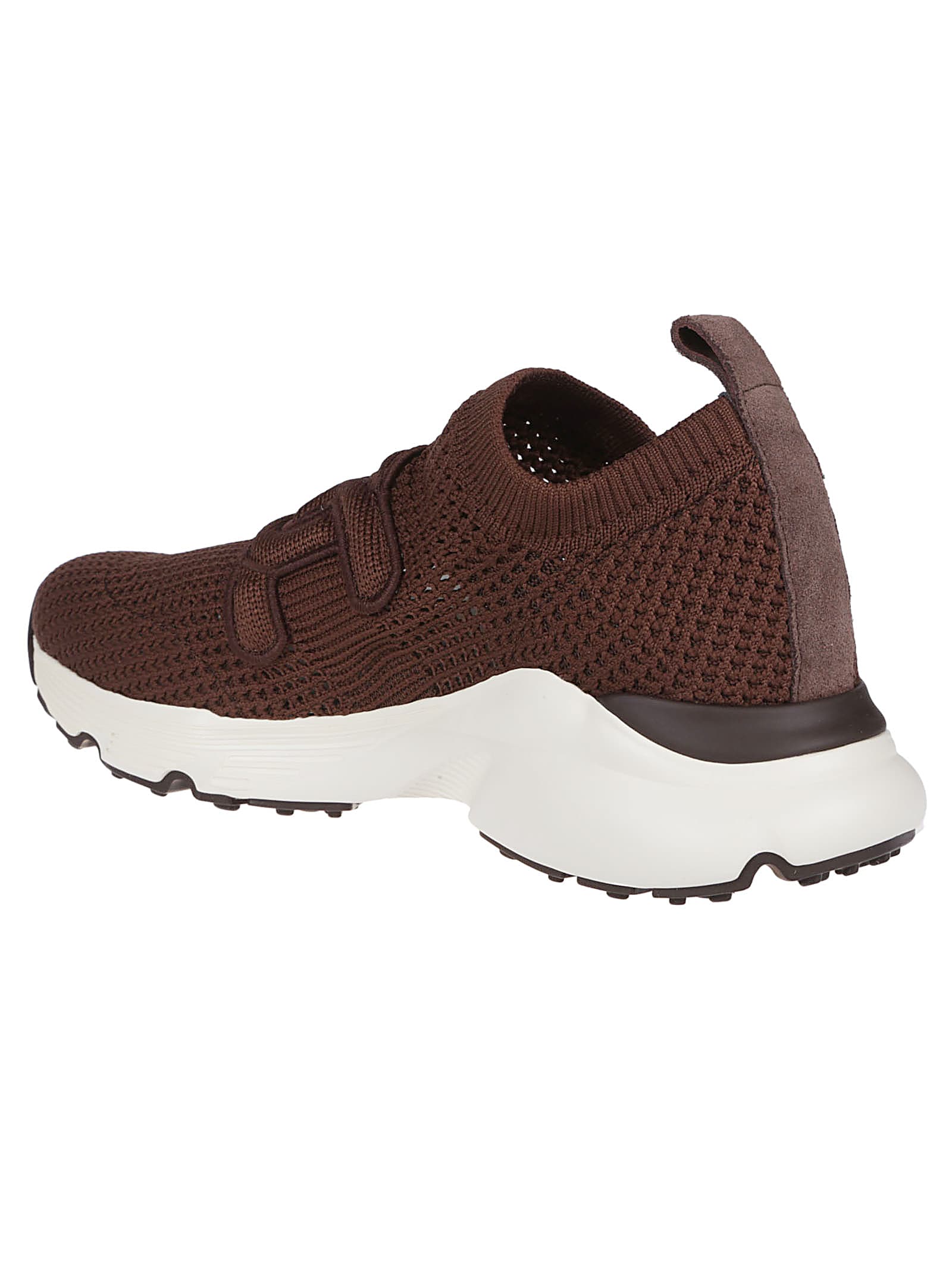 Tod's Womens Tods Sport Run 54c Calzino Logo-embellished Mesh-knit Low-top Trainers In Testa Moro