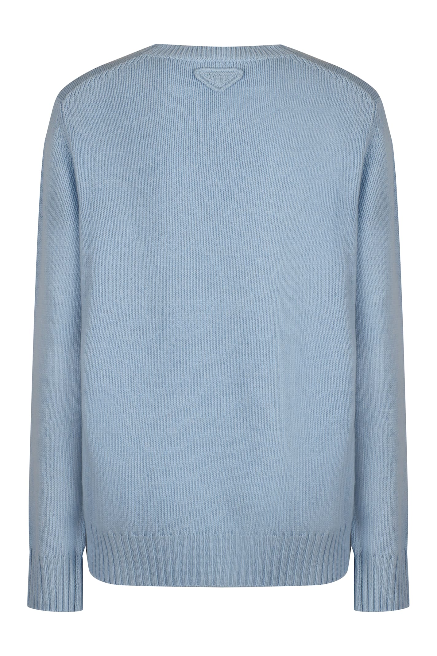 Shop Prada Wool And Cashmere Sweater In Light Blue