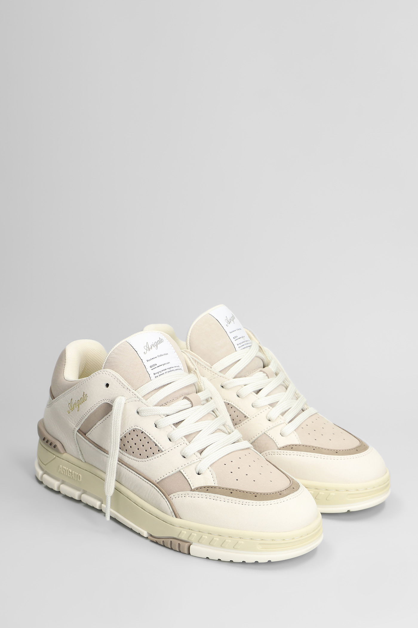 Axel Arigato Area Lo Sneaker Sneakers In Taupe Leather In Brown