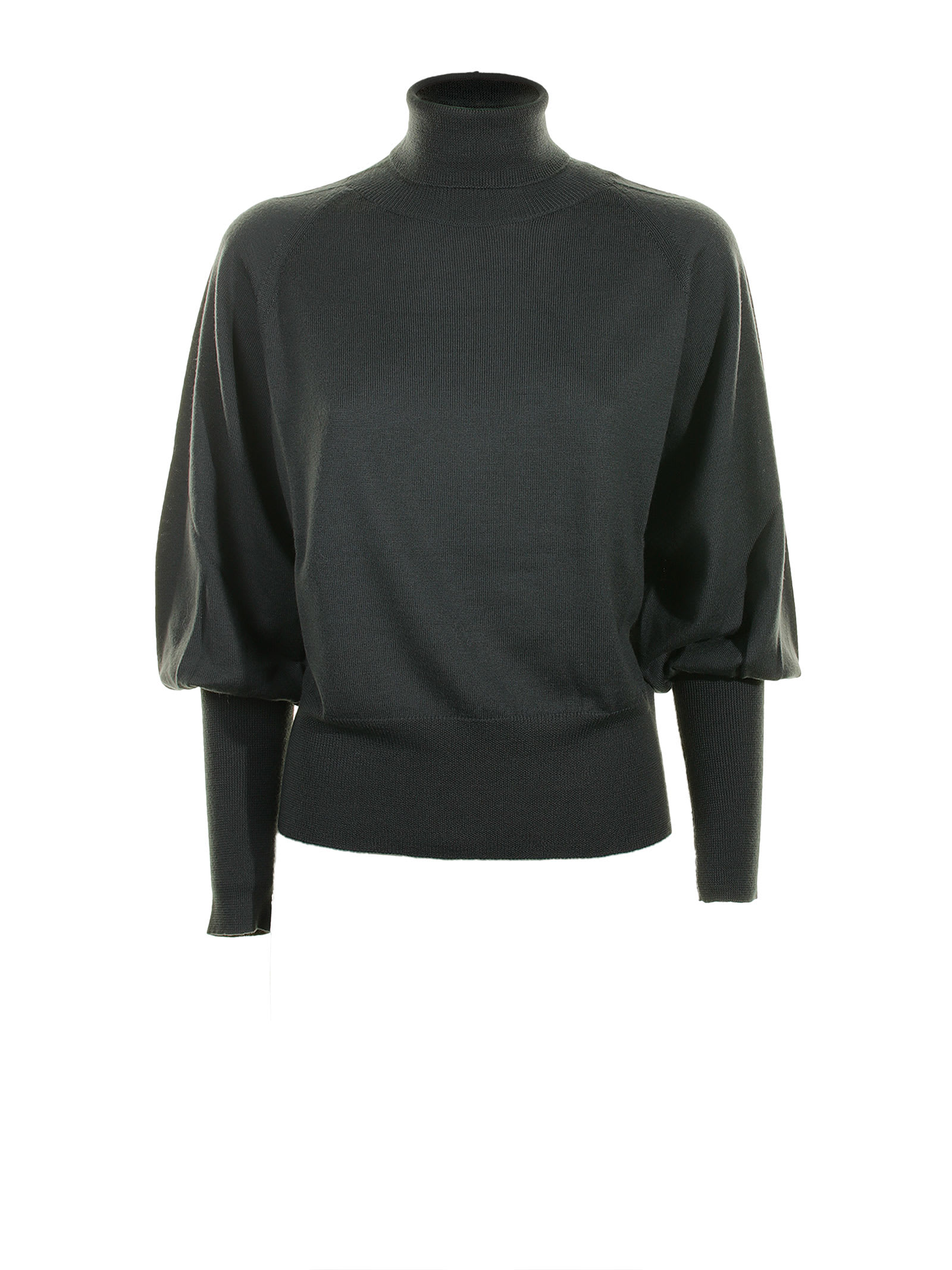 Fabiana Filippi Merino Wool Turtleneck Sweater In Petrolio