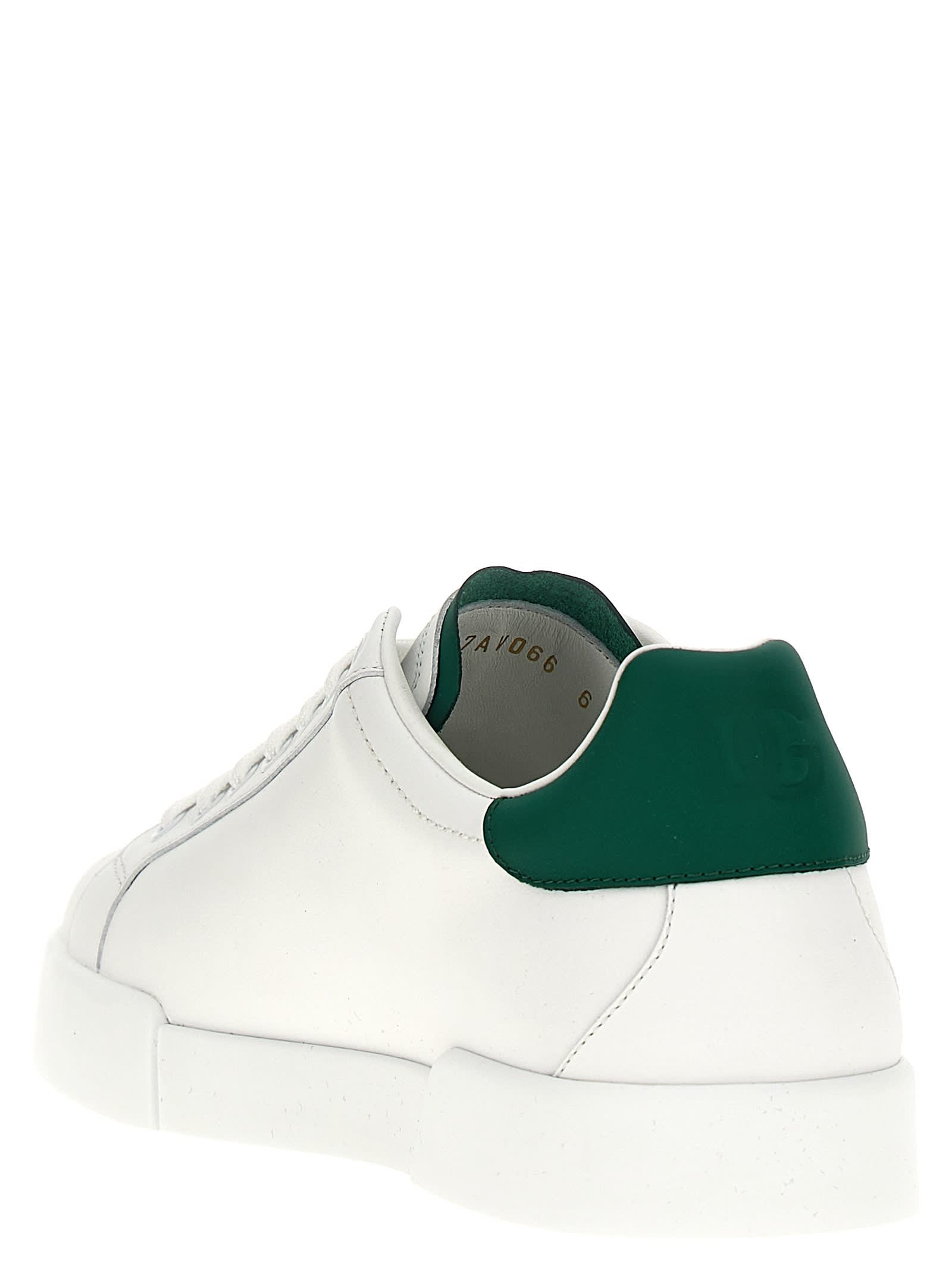 Shop Dolce & Gabbana Portofino Sneakers In Green