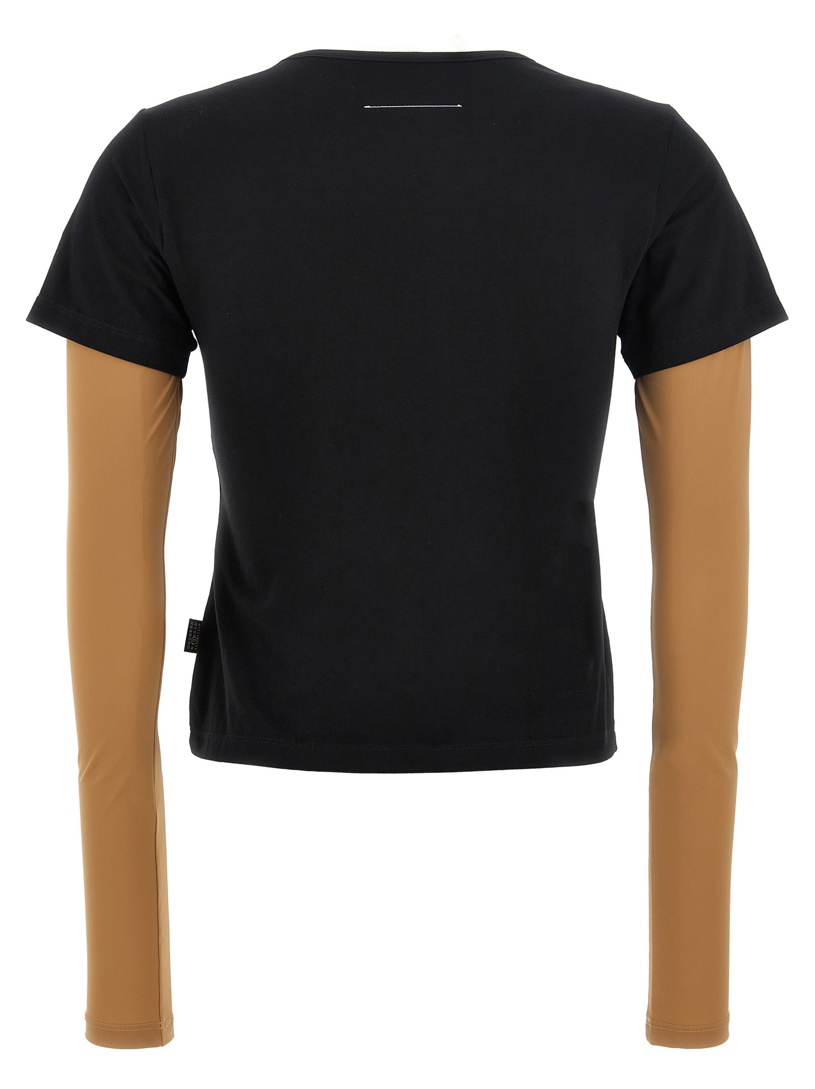 Shop Mm6 Maison Margiela Basic T-shirt In Black