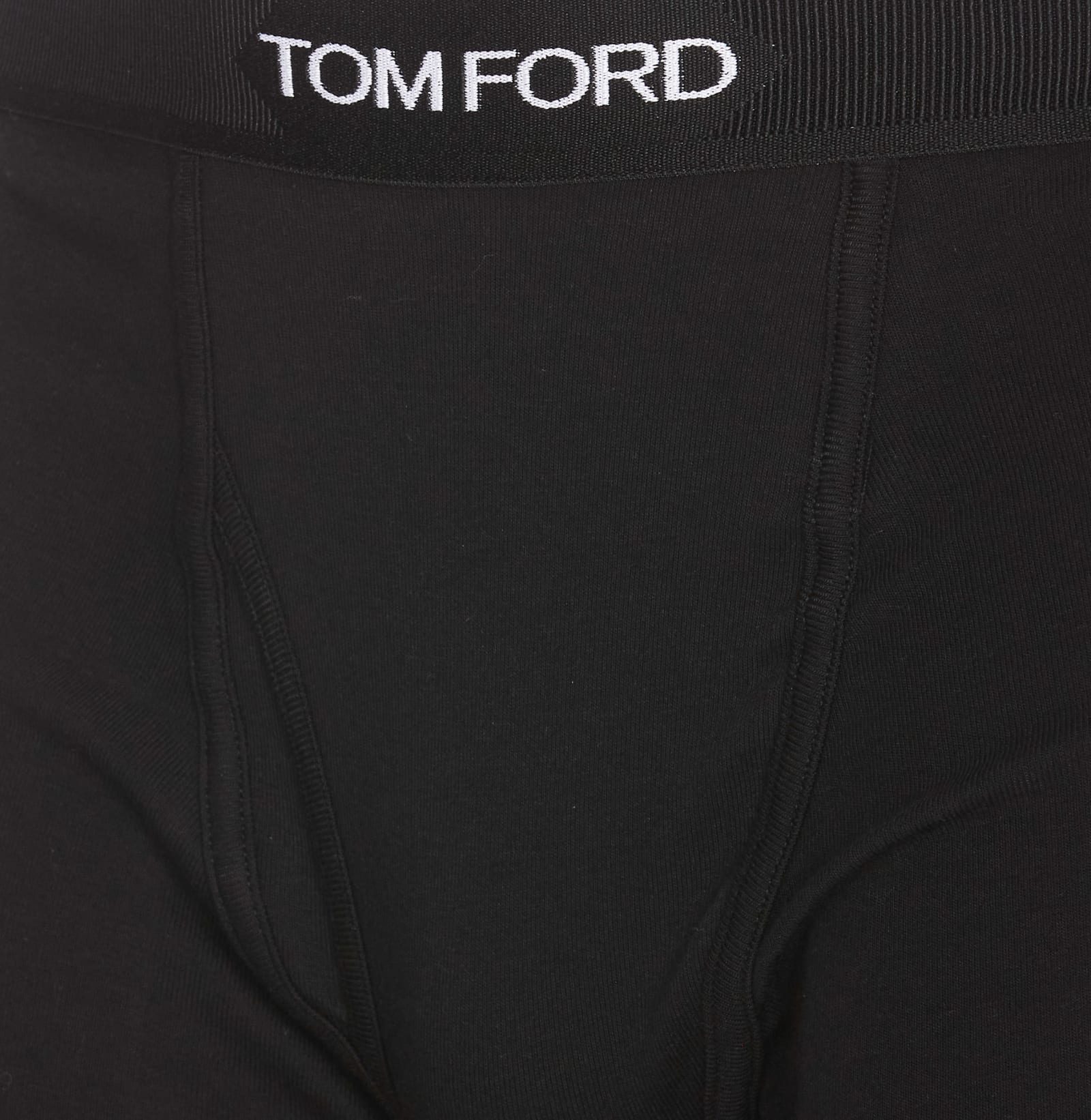 Shop Tom Ford Bipack Logo Boxer In Black