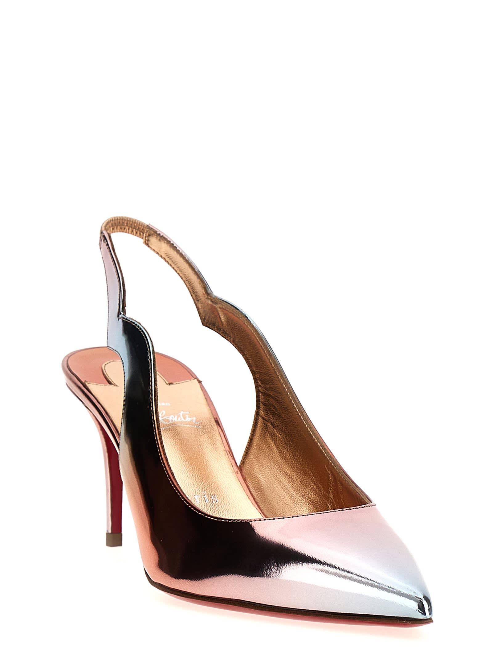 Shop Christian Louboutin Hot Chick Slingbacks In Multicolor