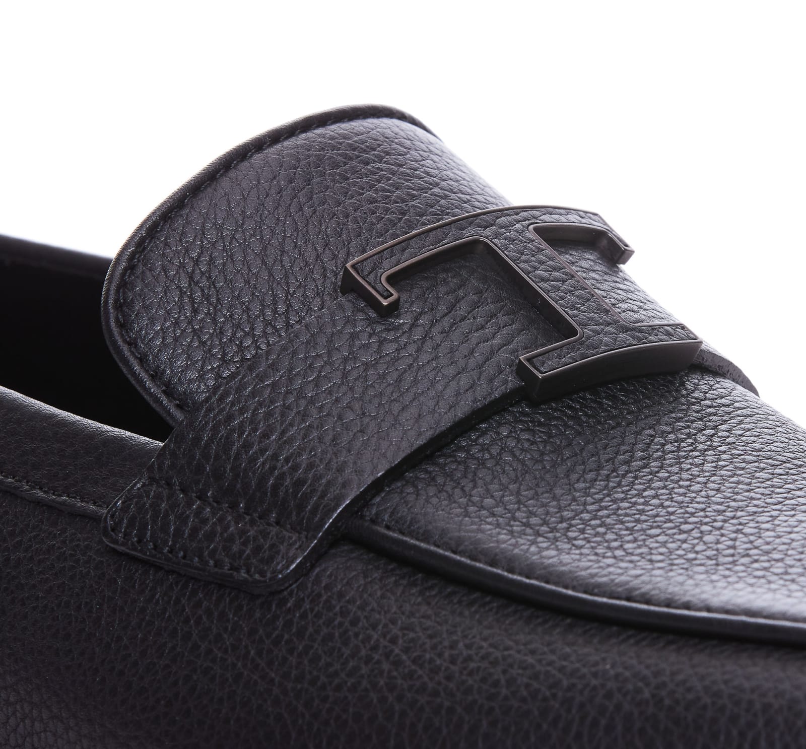 Tod's Men Leather T Timeless Loafers In Black