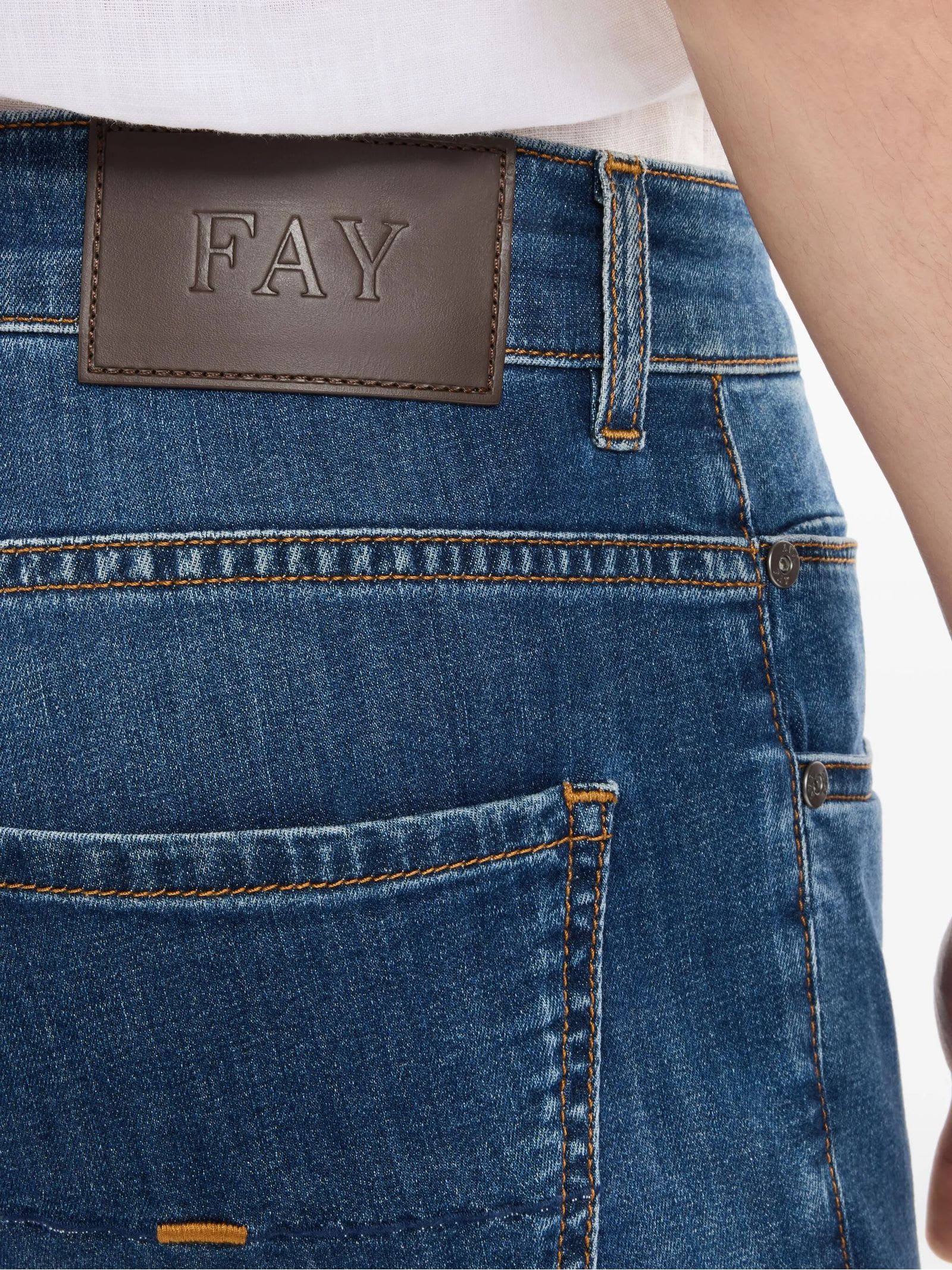 Fay Cotton Denim Jeans