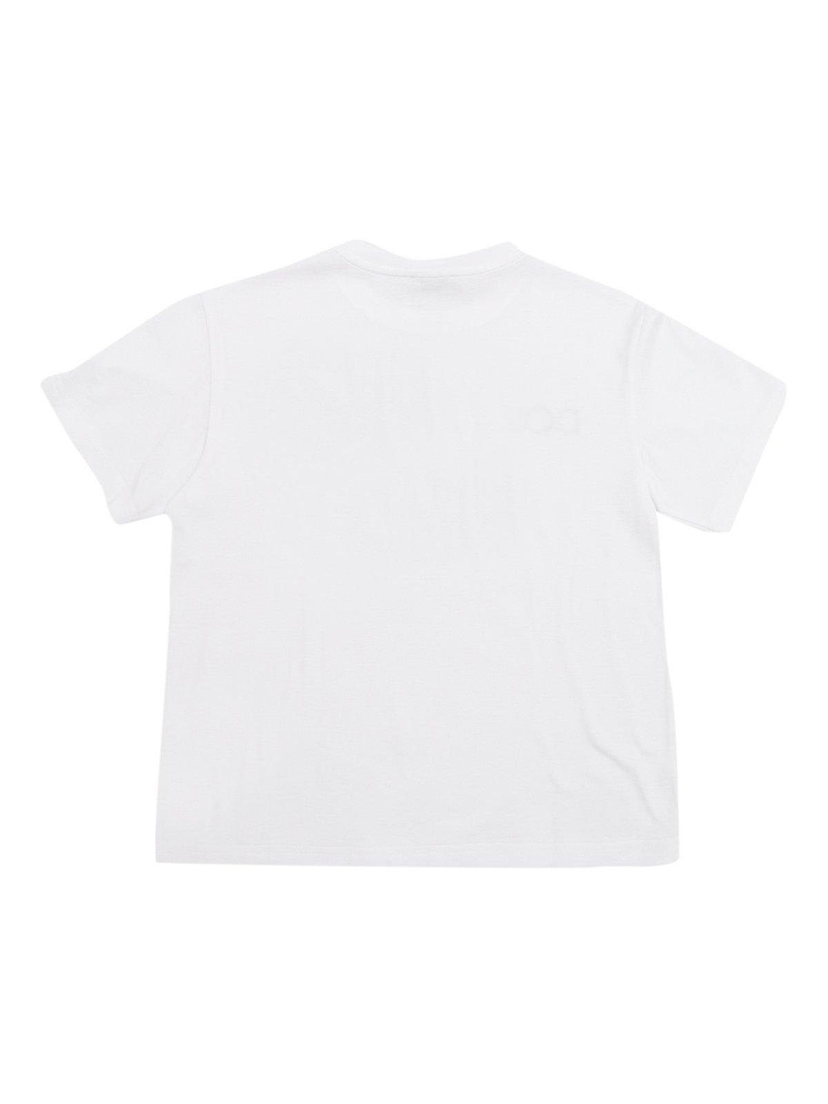 Shop Dolce & Gabbana Logo Printed Crewneck T-shirt In Bianco Ottico