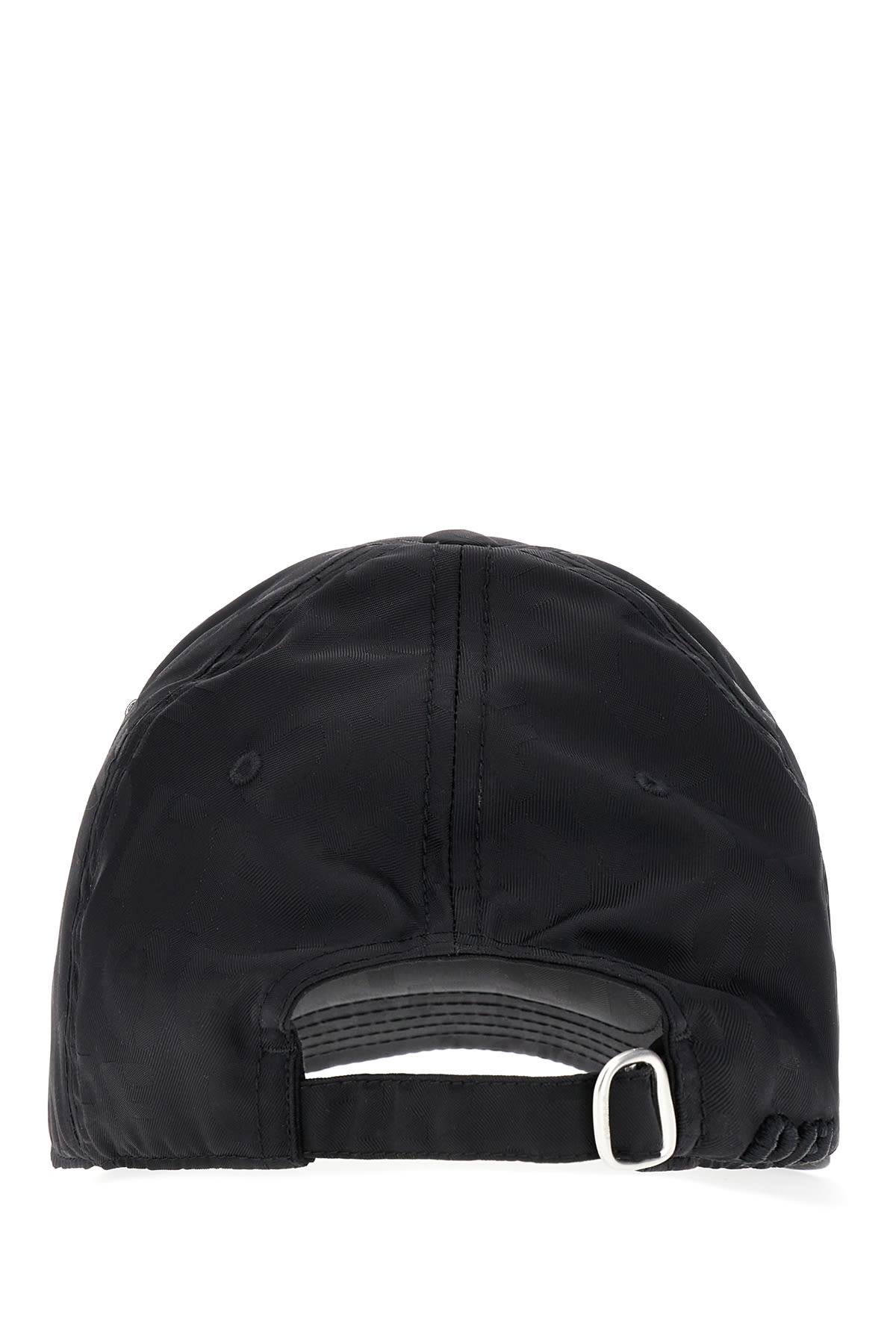 Off-white Black Nylon Baseball Cap In 1010