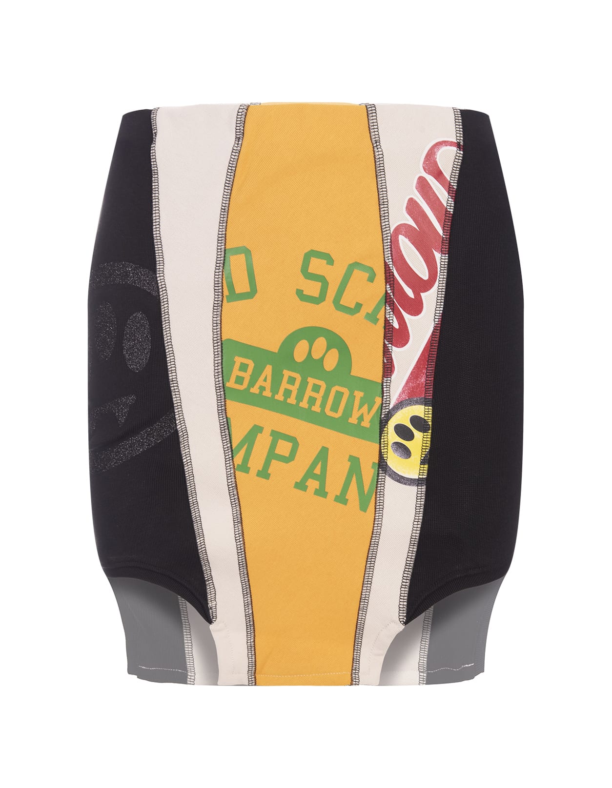 Shop Barrow Patchwork Mini Skirt In Multicolour