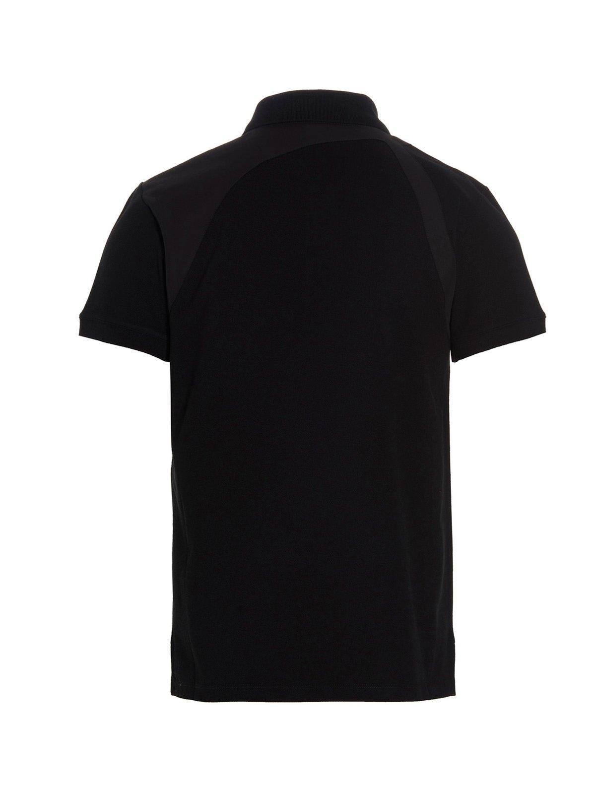 Shop Alexander Mcqueen Logo Band Polo Shirt In Black