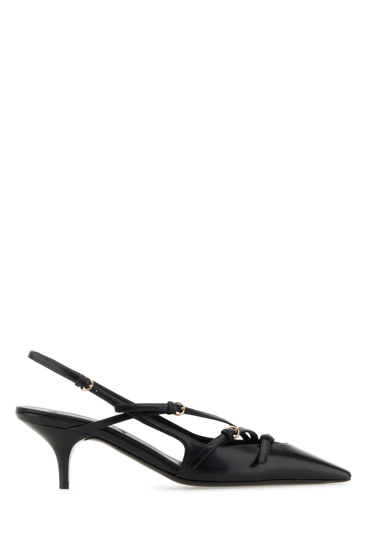 Miu Miu Black Leather Pumps