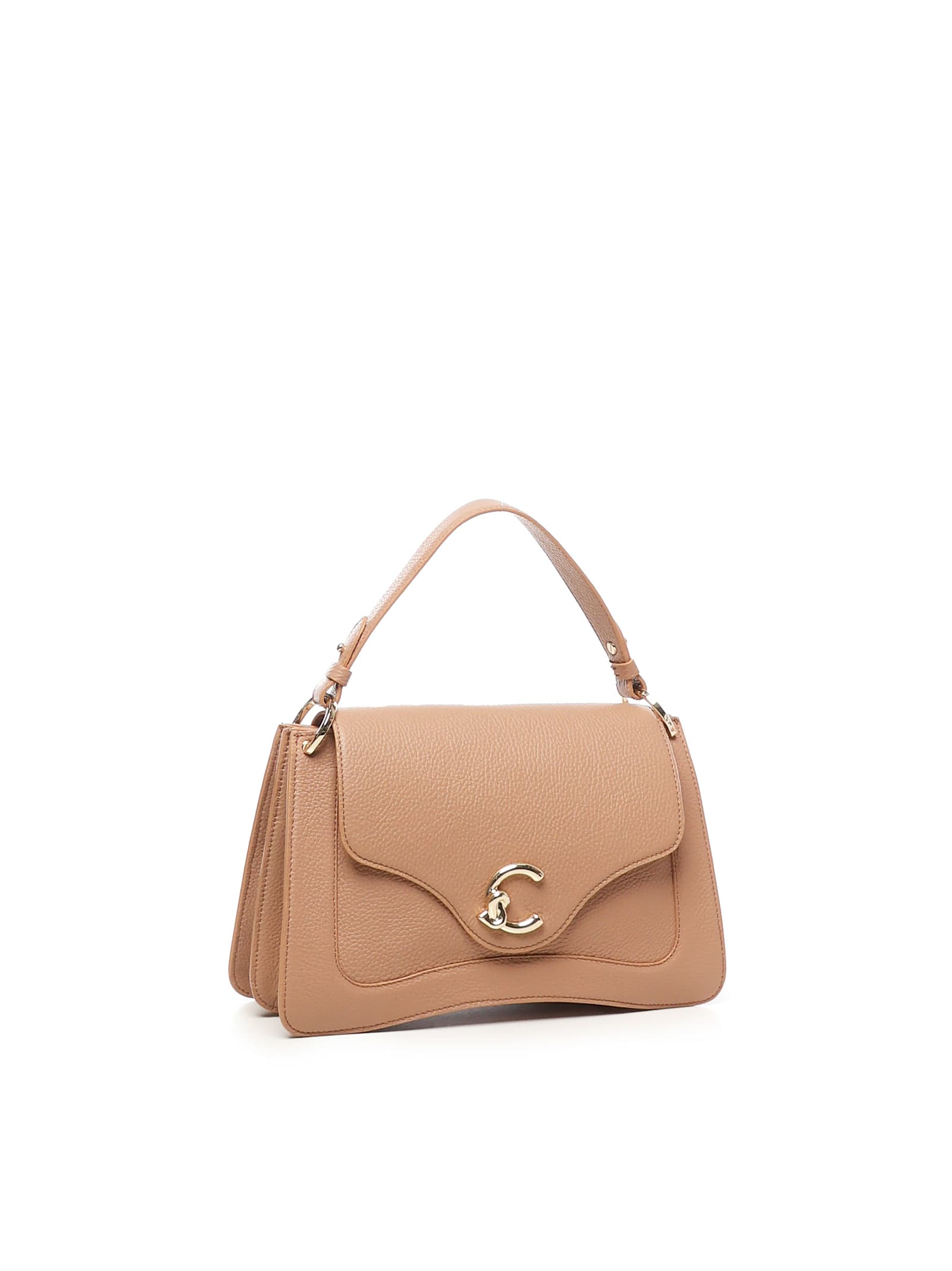 Coccinelle C-me Medium Bag In Nude