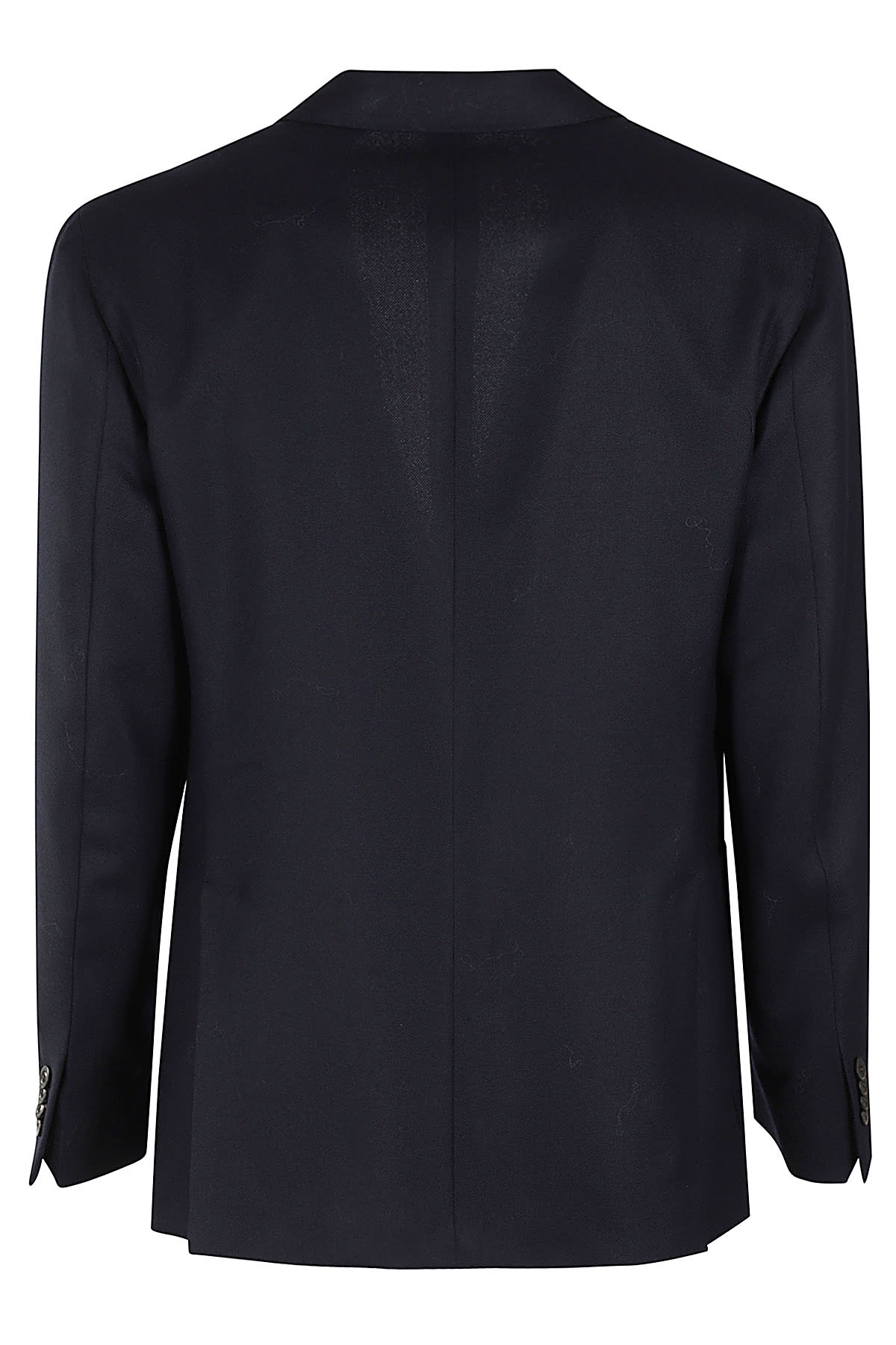 Boglioli Unlined Blue Virgin Wool Blazer With Classic Lapel In Blu