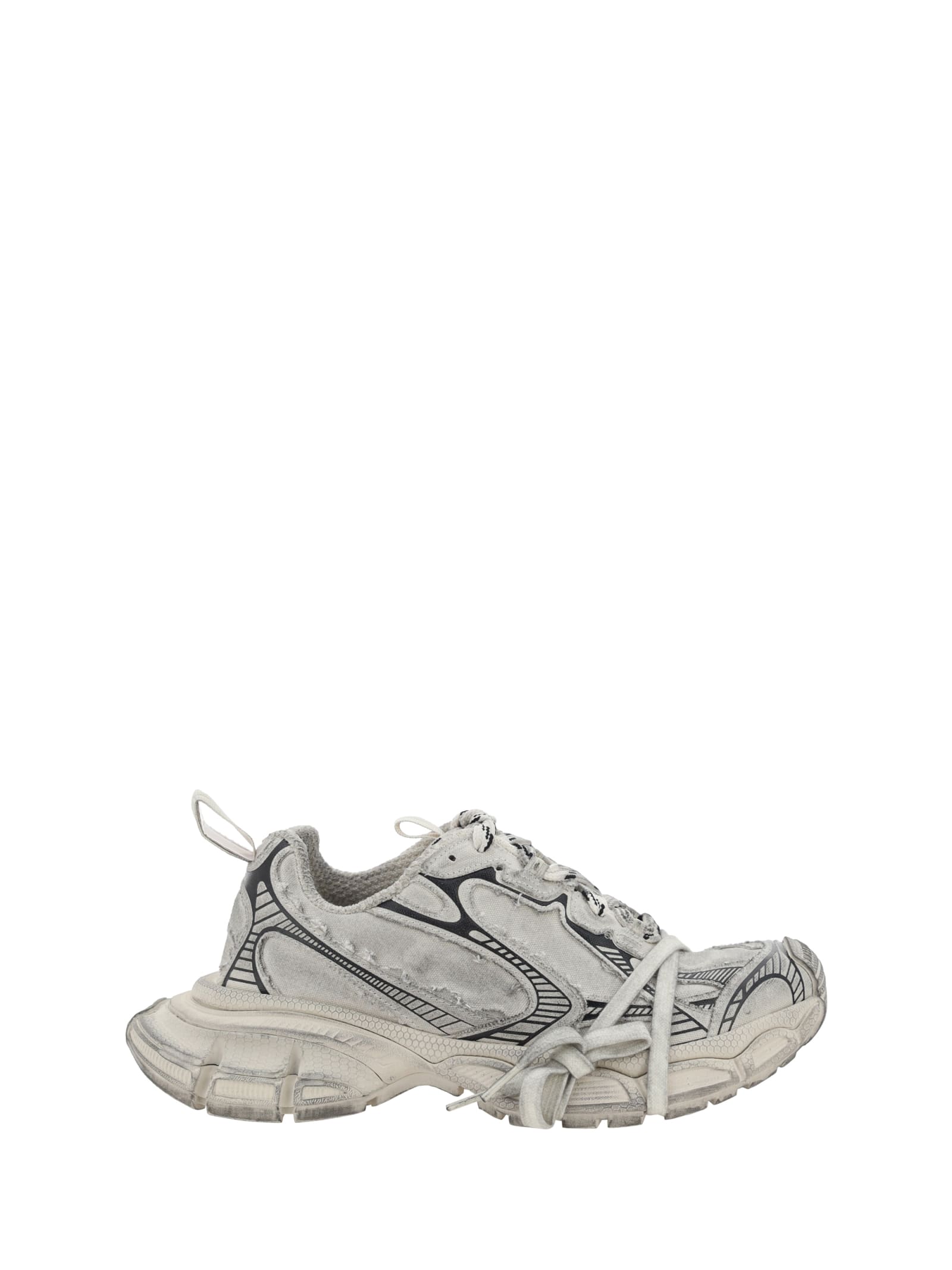 Shop Balenciaga 3xl Destroyed Sneakers In Beige