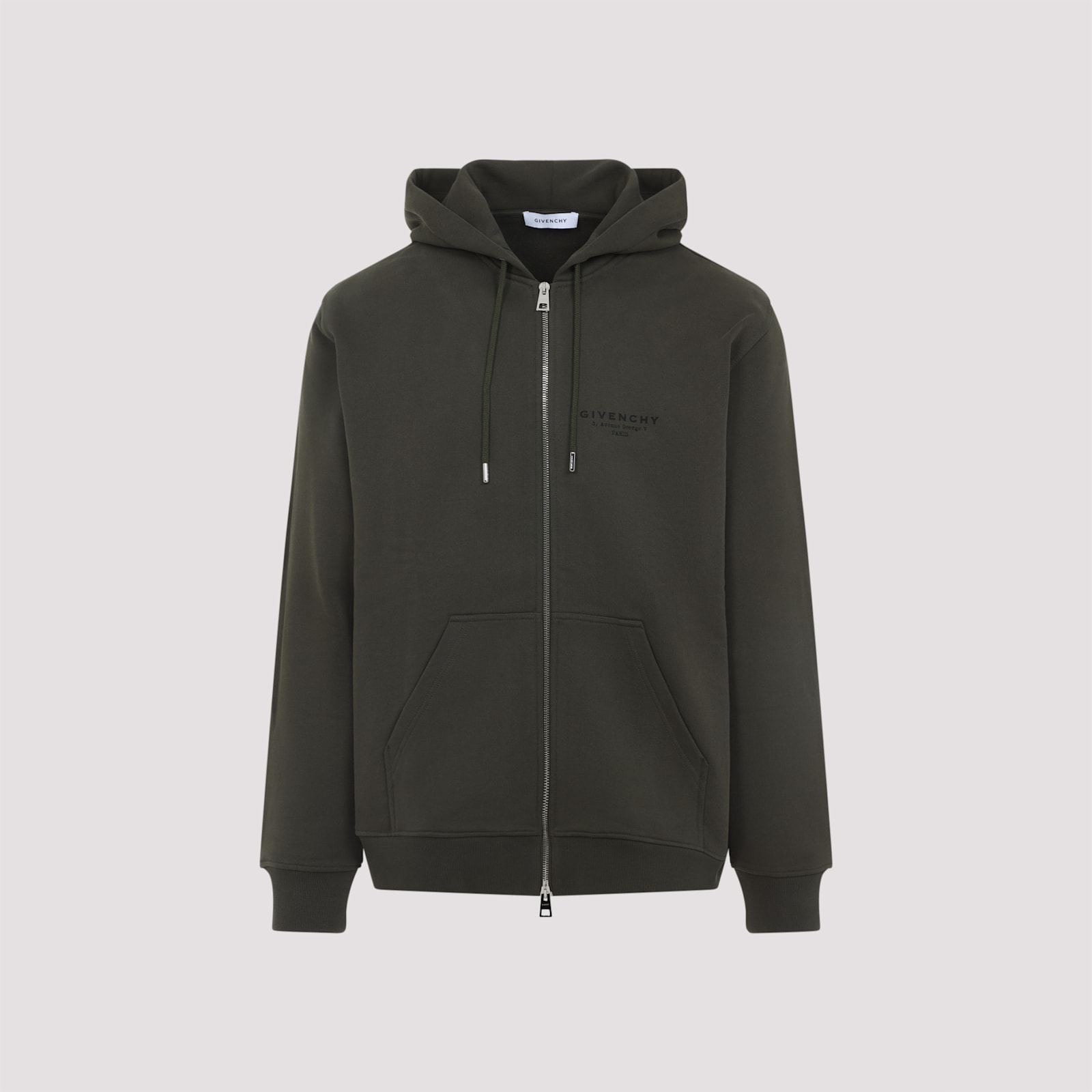 Givenchy Hooded Sweatshirt Front Pockets In Brown