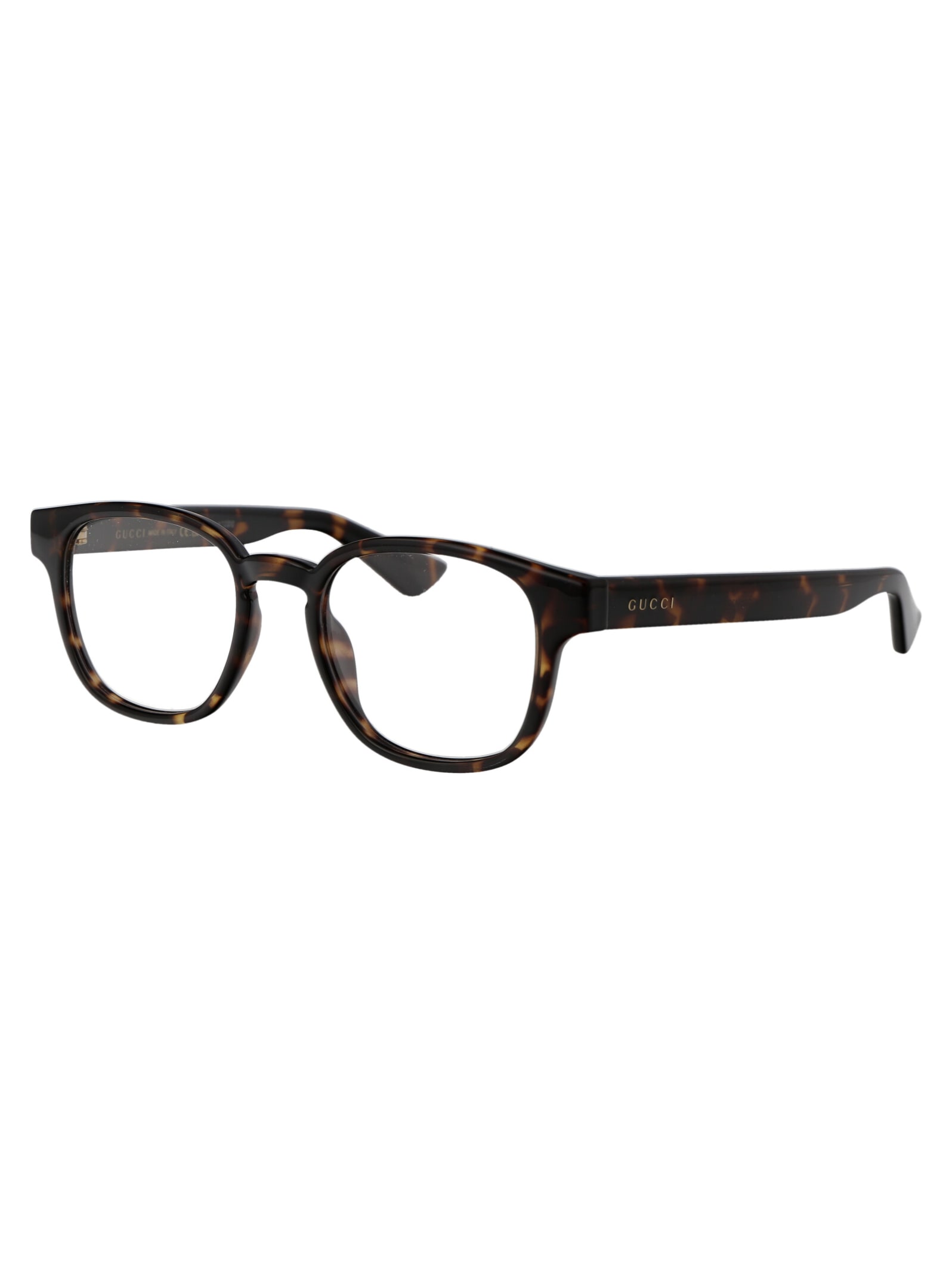 Shop Gucci Gg1343o Glasses In 002 Havana Havana Transparent