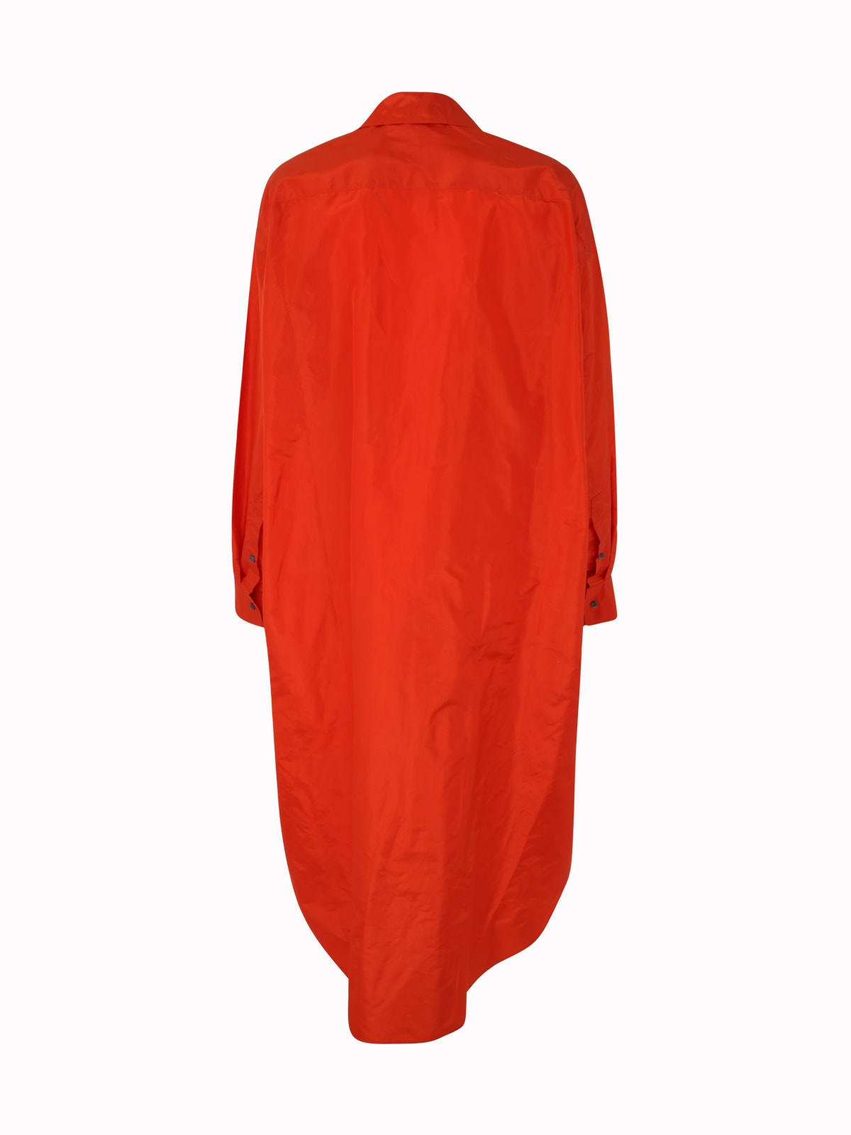 Shop Sofie D'hoore Shirt Dress With Hidden Button Placket In Siena Orange