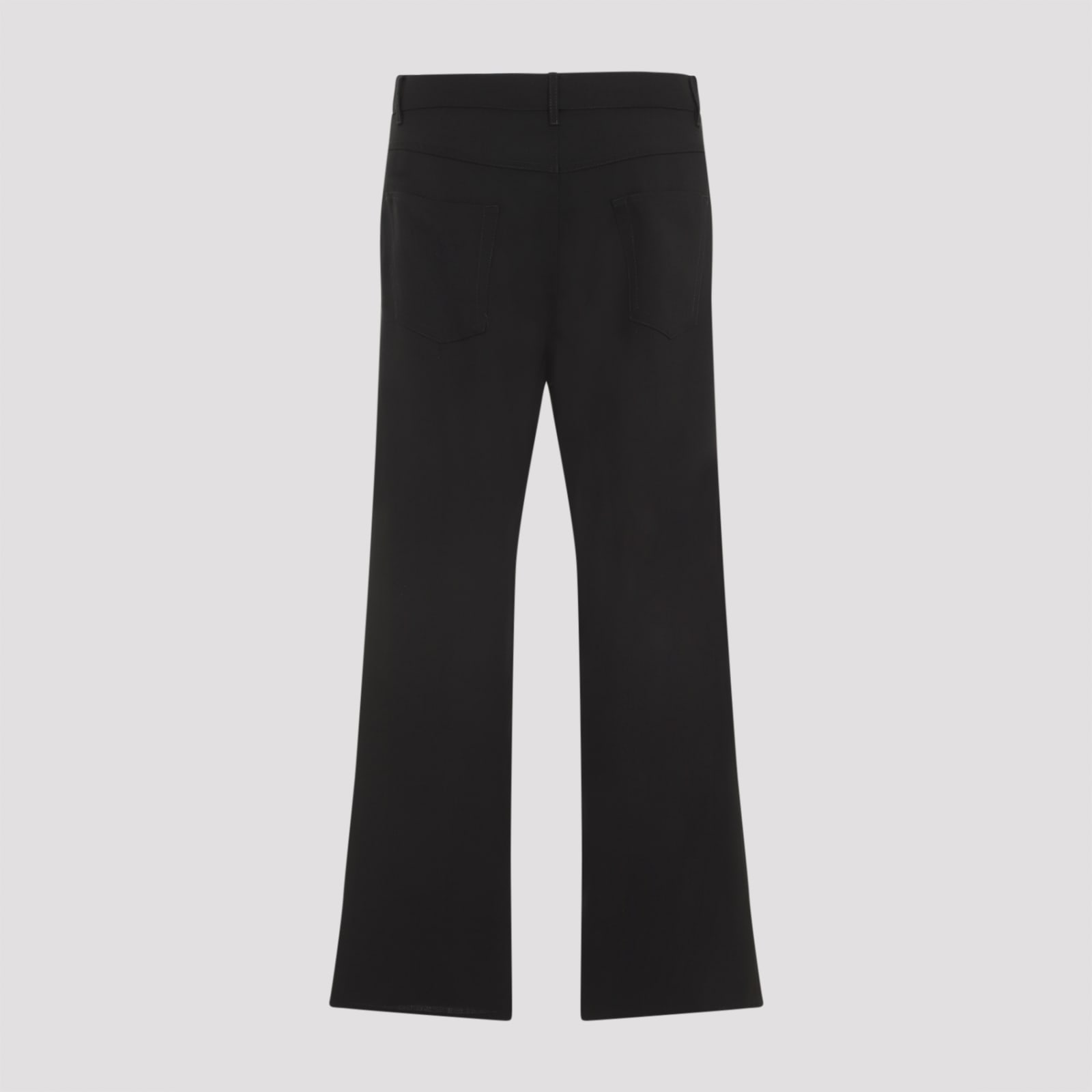 Marni Straight-leg Wool Pants In Black