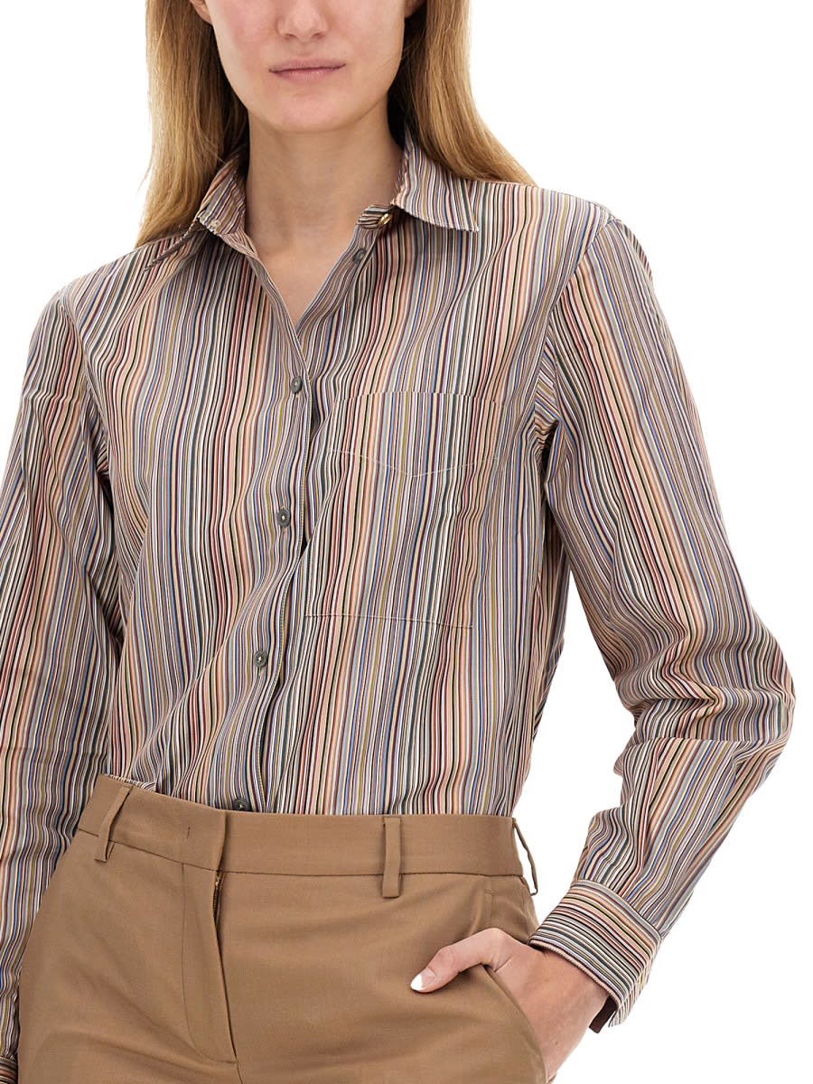 Shop Paul Smith Signature Stripe Shirt In Multicolour